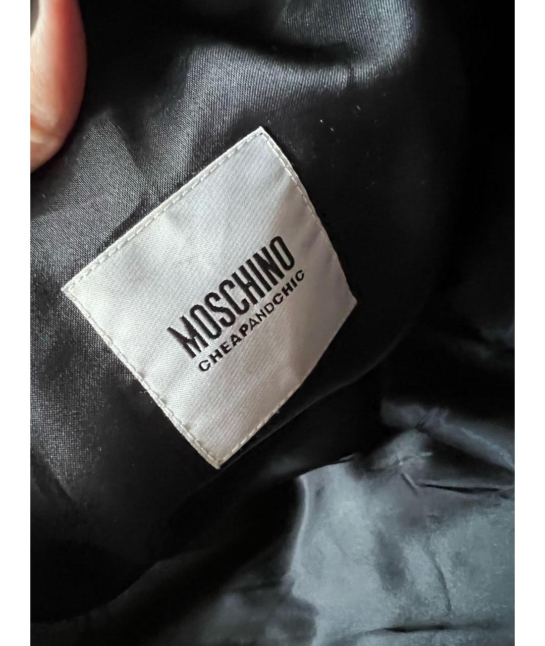 MOSCHINO Синее шерстяное пальто, фото 8