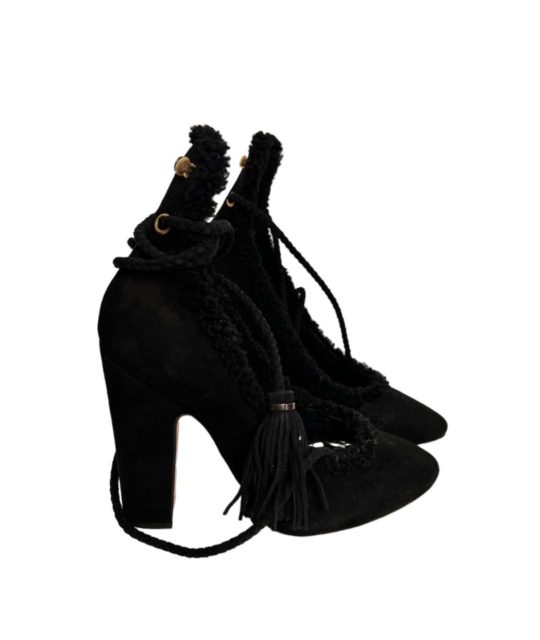 ROCHAS Черные замшевые туфли, фото 1