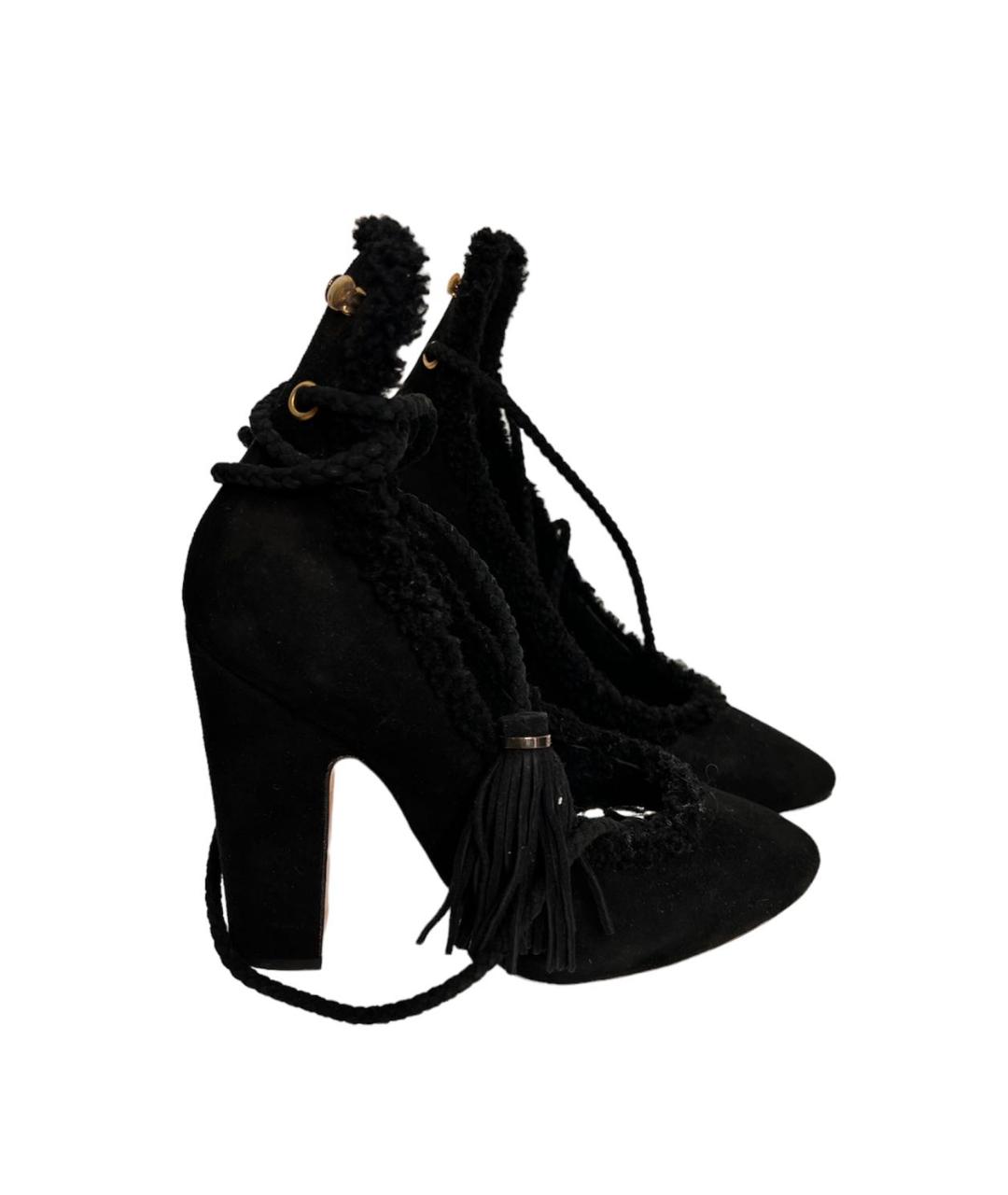 ROCHAS Черные замшевые туфли, фото 1