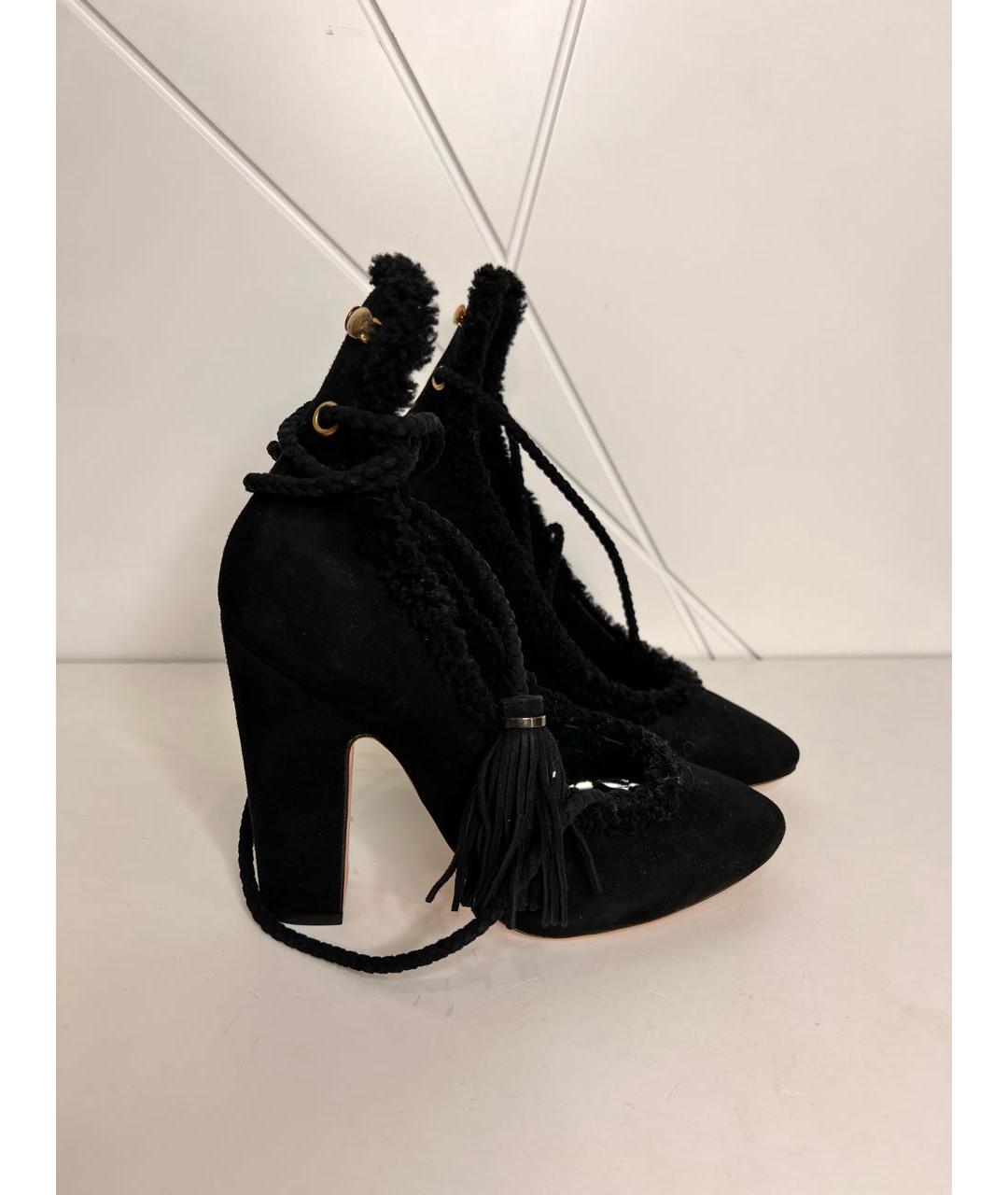 ROCHAS Черные замшевые туфли, фото 4