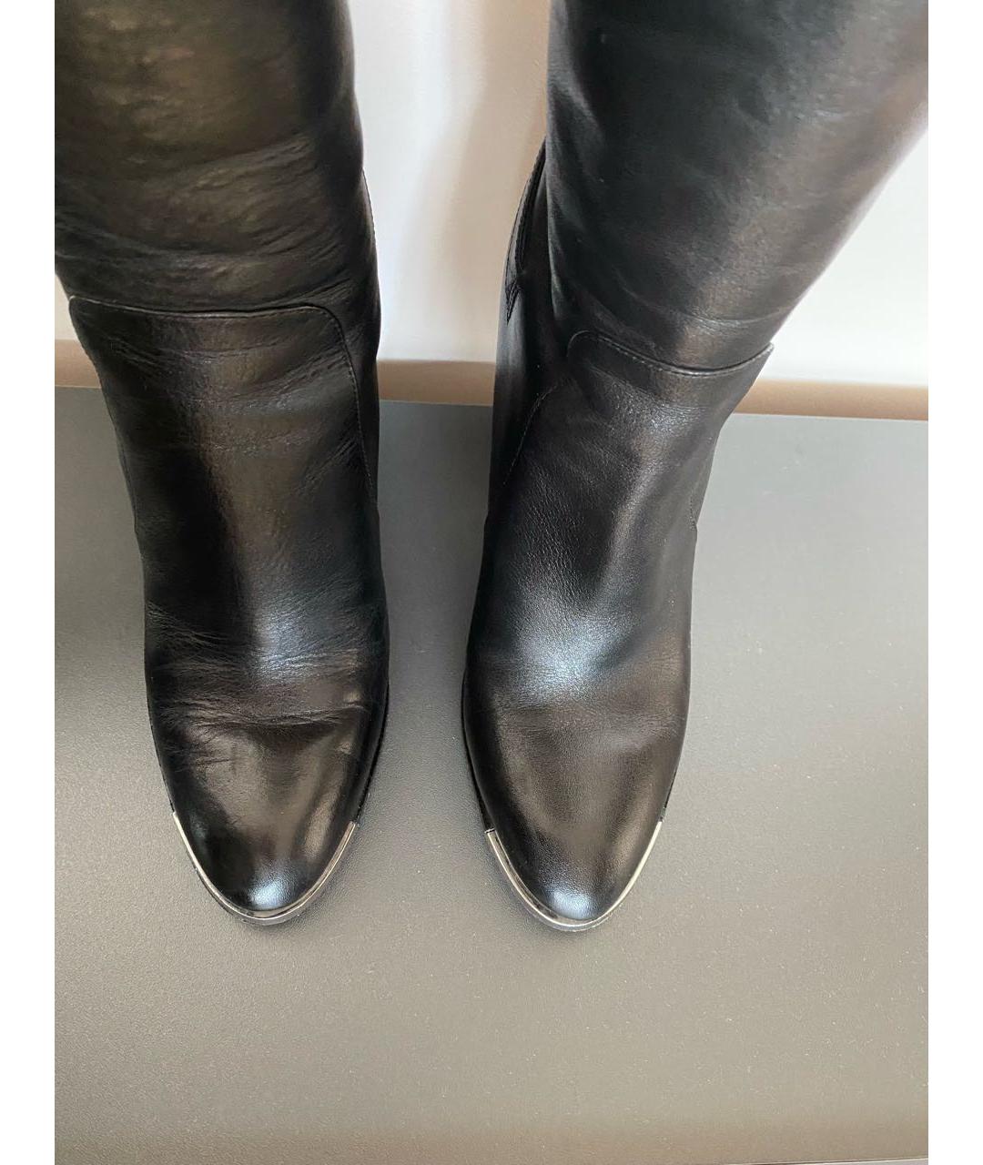 MICHAEL KORS Черные кожаные сапоги, фото 3