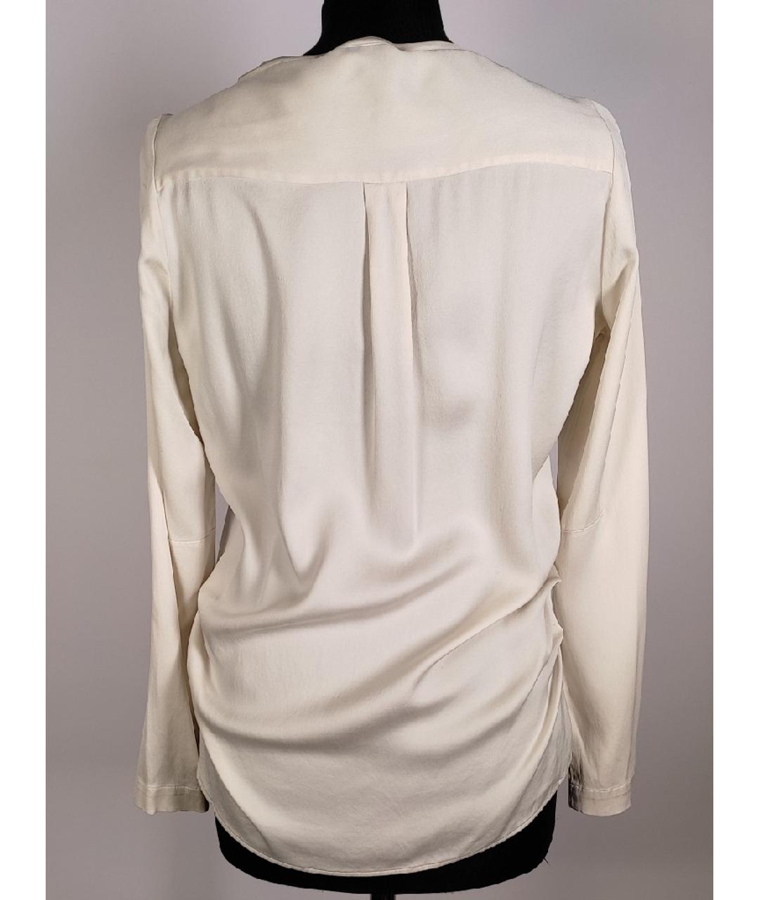 FABIANA FILIPPI Белая шелковая блузы, фото 3