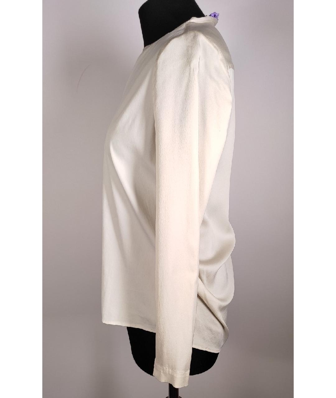 FABIANA FILIPPI Белая шелковая блузы, фото 2