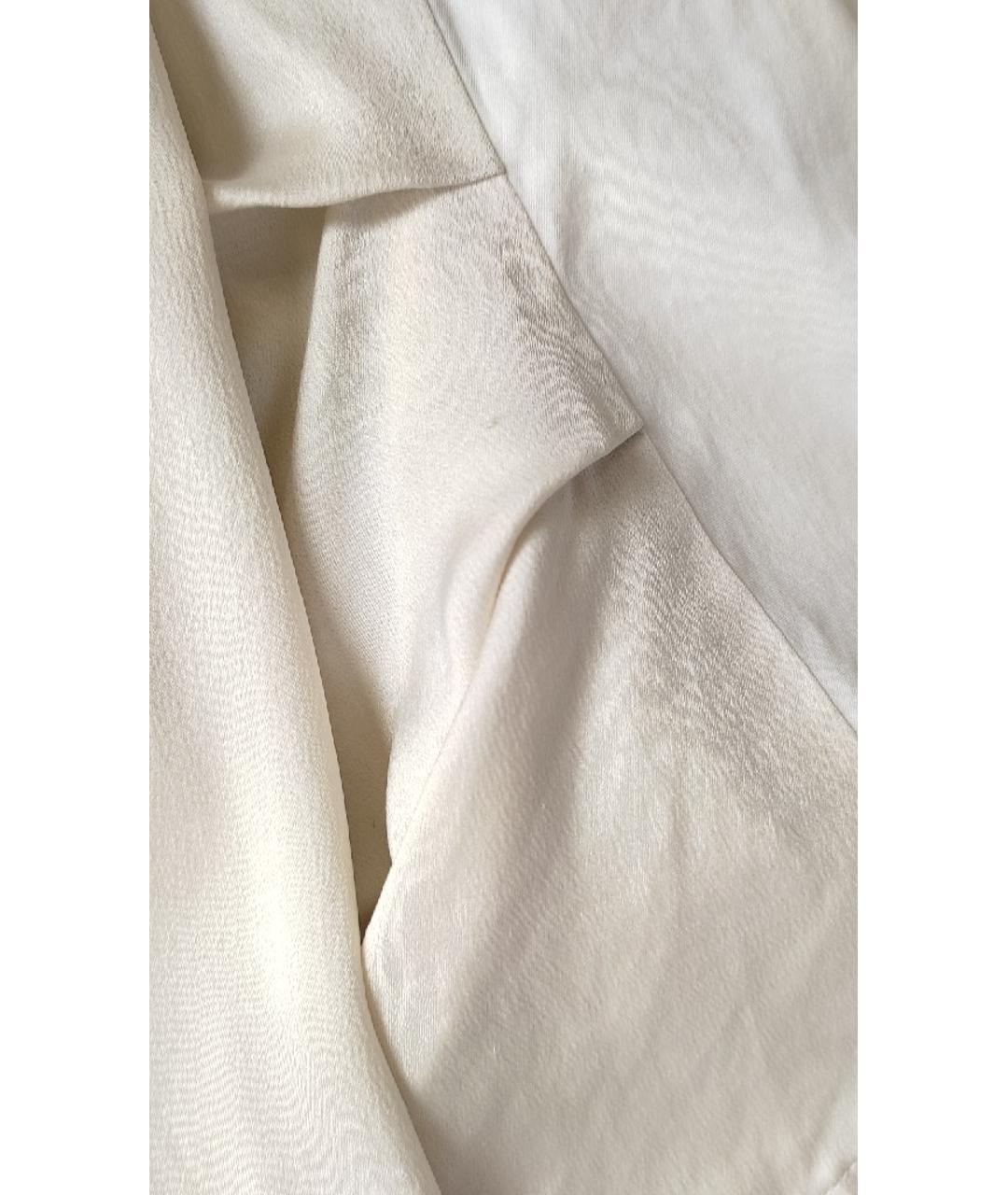 FABIANA FILIPPI Белая шелковая блузы, фото 5