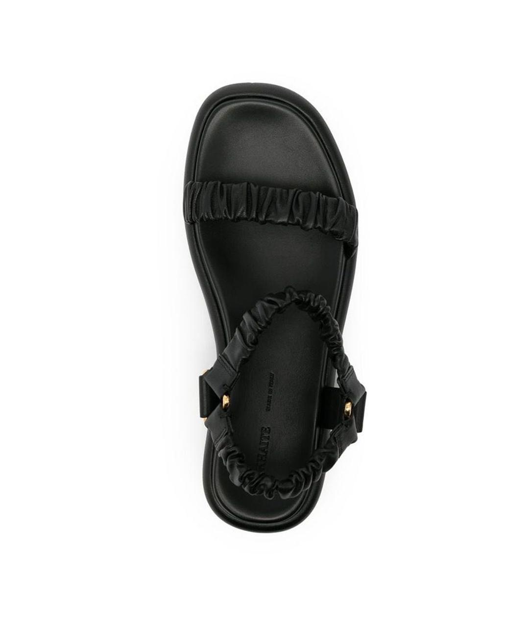 KHAITE Черные кожаные сандалии, фото 3