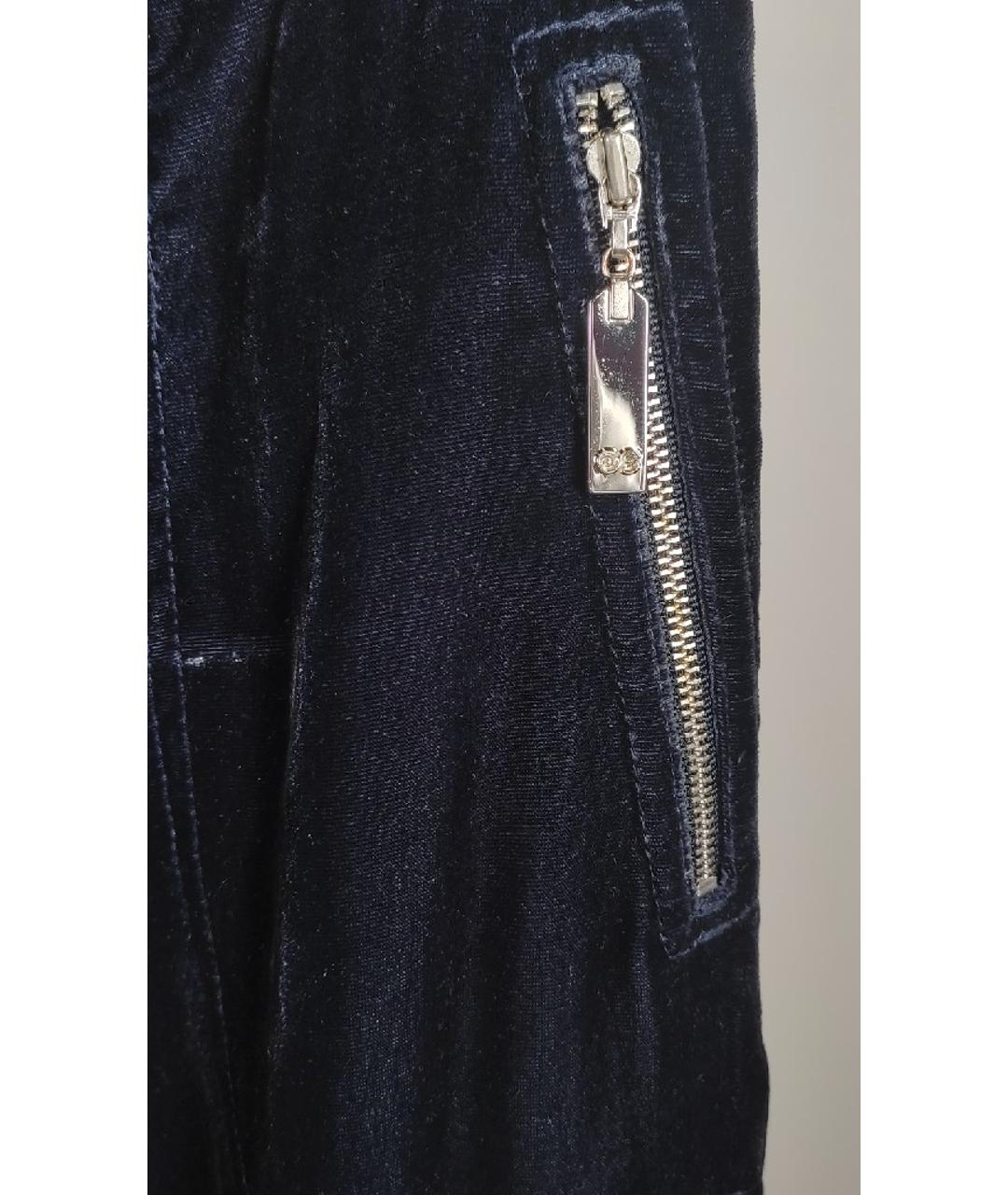 ESCADA Темно-синяя бархатная юбка миди, фото 3