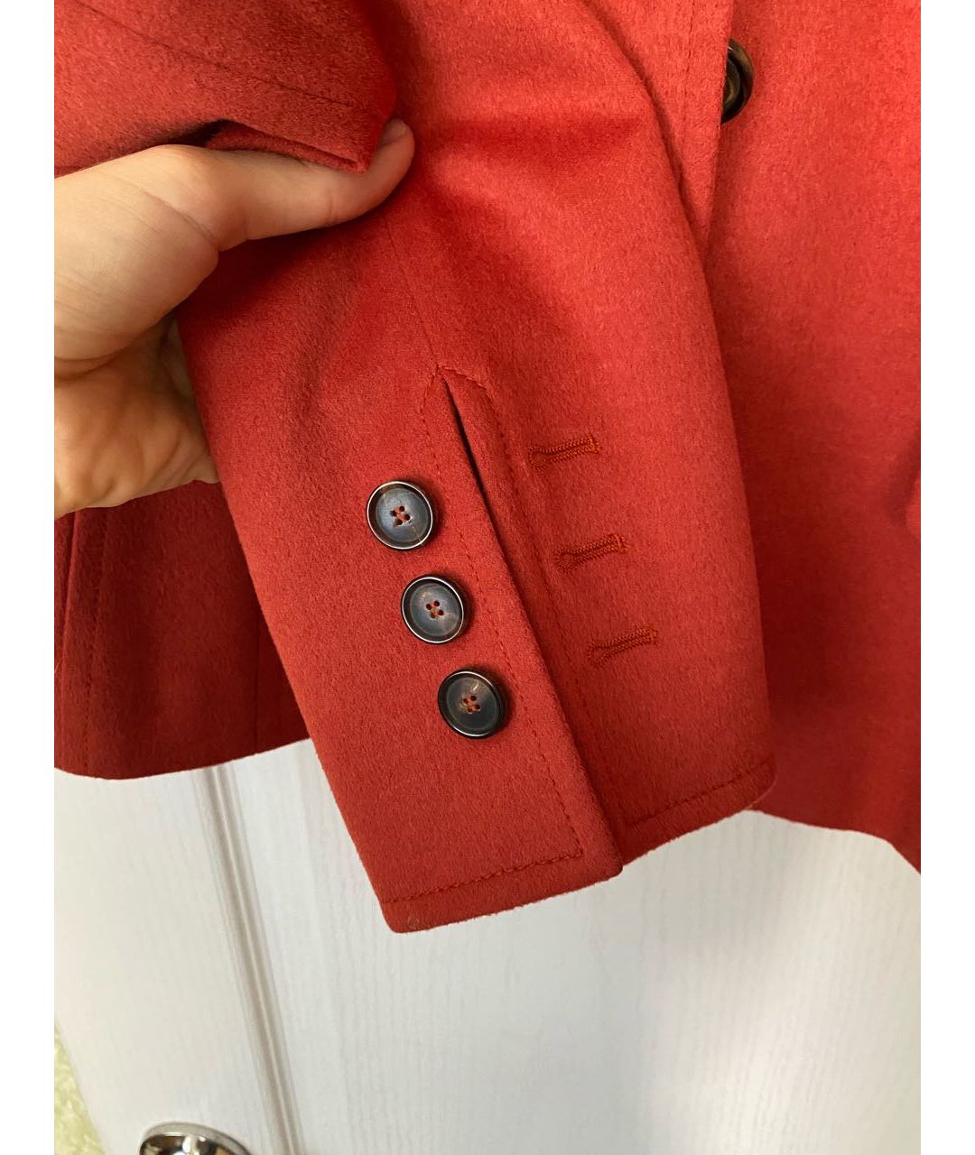 AKRIS Красный шерстяной жакет/пиджак, фото 4