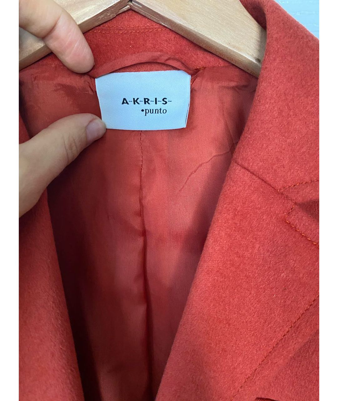 AKRIS Красный шерстяной жакет/пиджак, фото 3