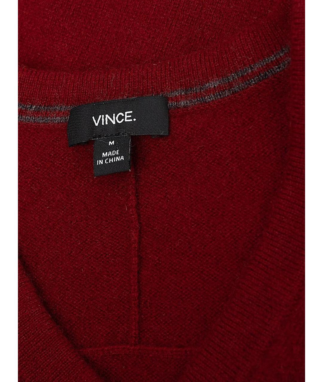 VINCE Коричневый кашемировый джемпер / свитер, фото 3
