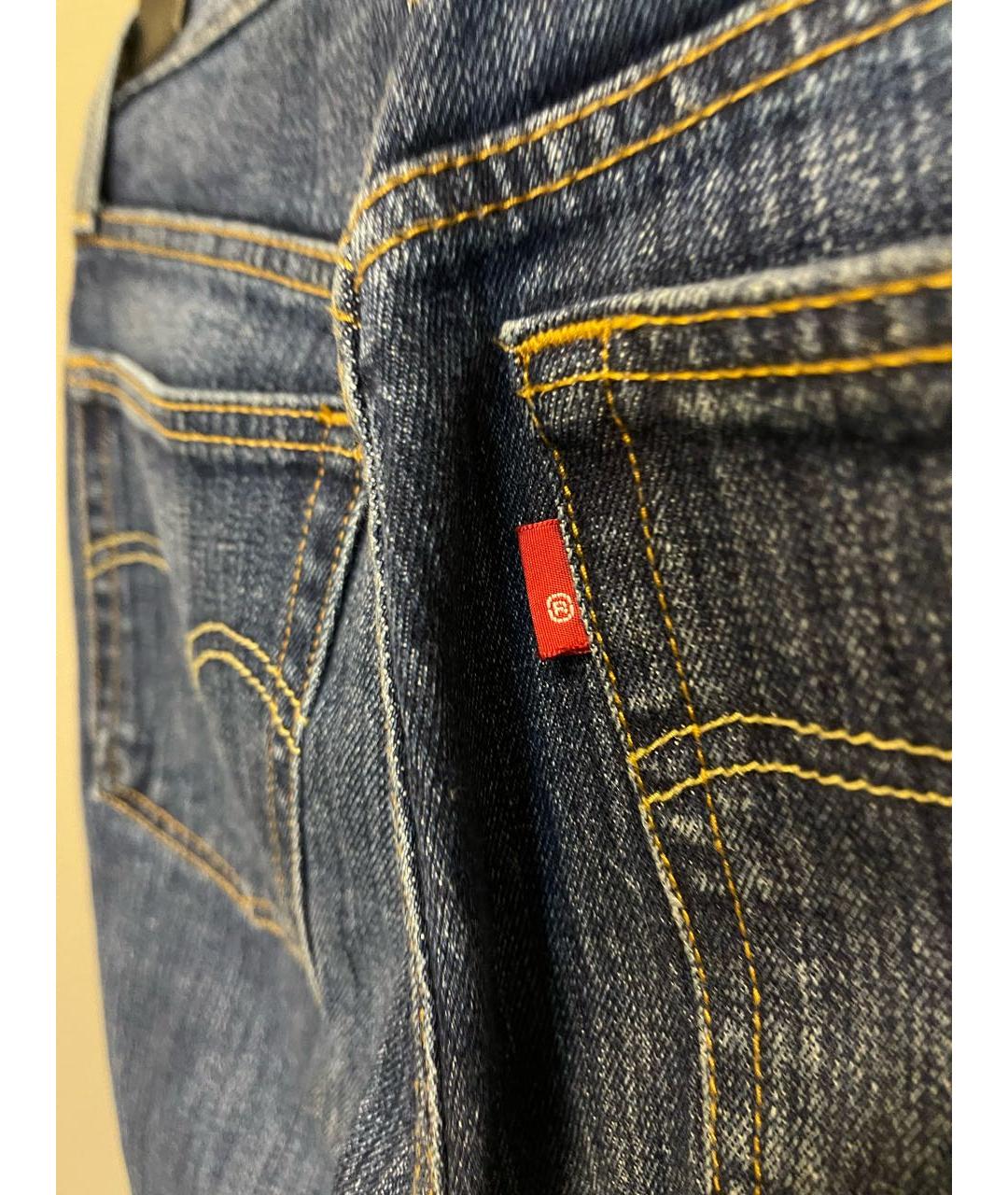 LEVI'S Темно-синие хлопковые джинсы слим, фото 4