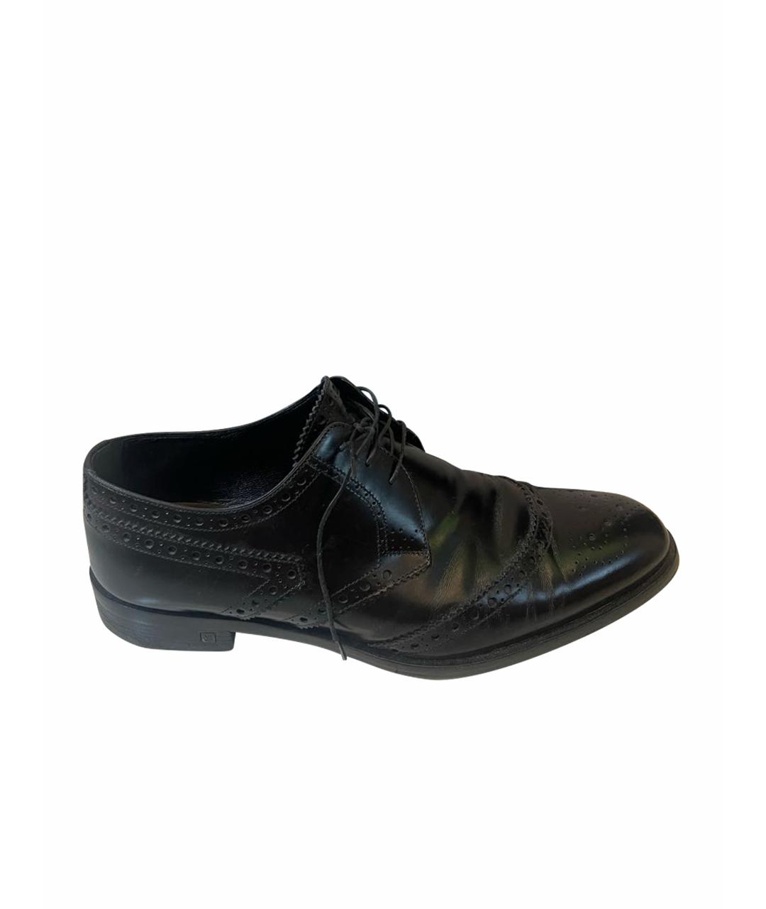 LOUIS VUITTON PRE-OWNED Черные кожаные туфли, фото 1