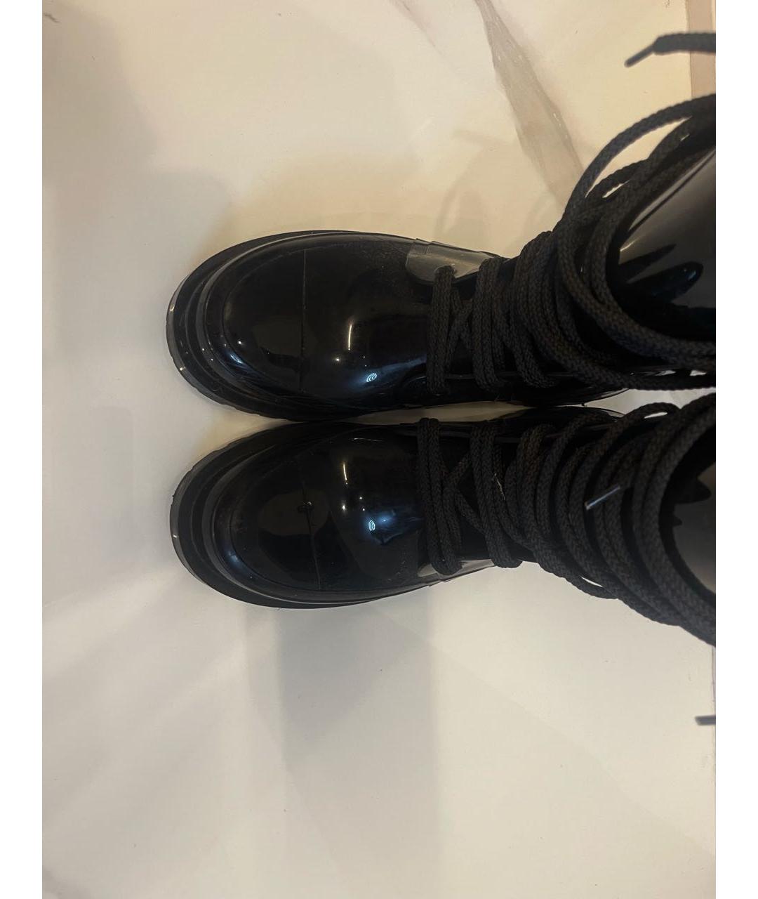 CHRISTIAN DIOR PRE-OWNED Черные резиновые ботинки, фото 3