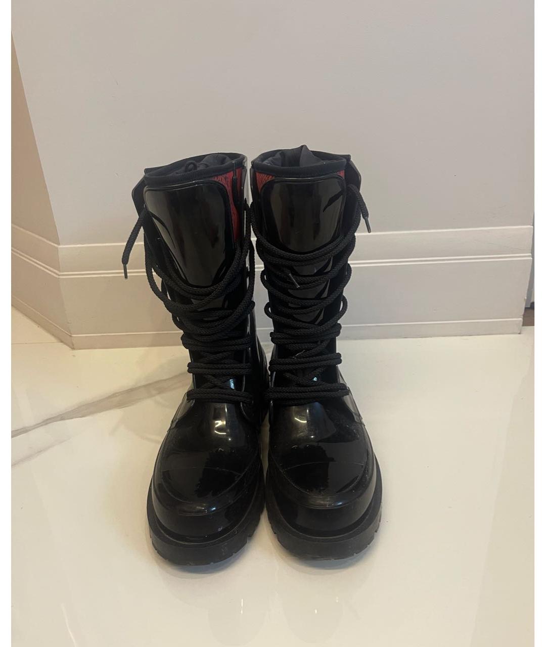 CHRISTIAN DIOR PRE-OWNED Черные резиновые ботинки, фото 2
