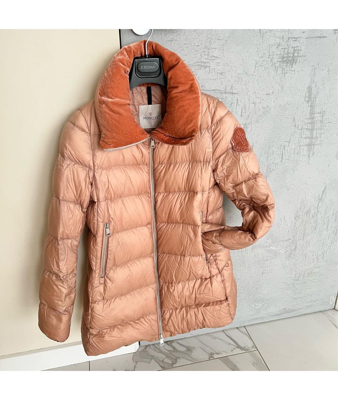 MONCLER Розовый пуховик, фото 5