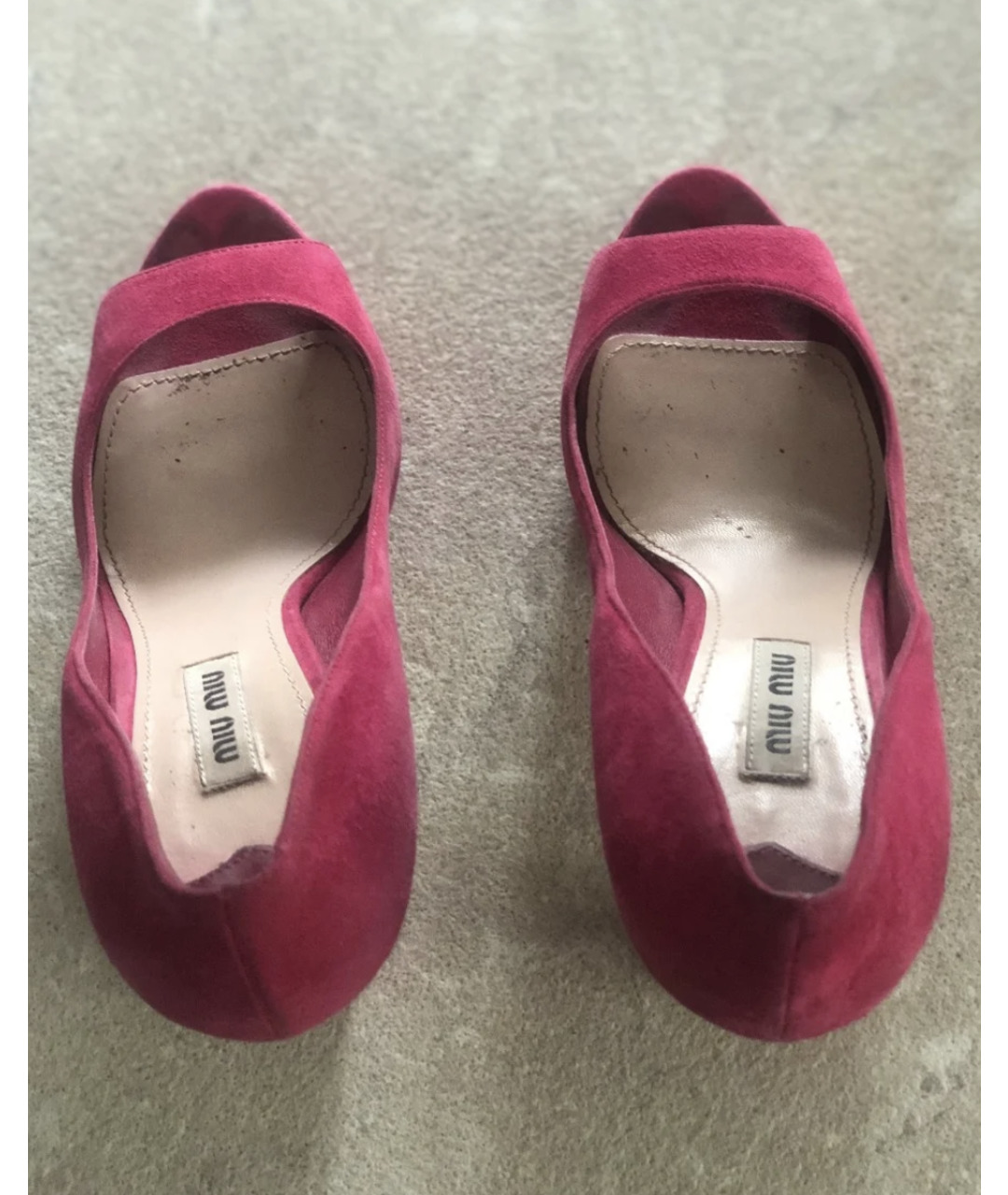MIU MIU Розовые замшевые туфли, фото 2