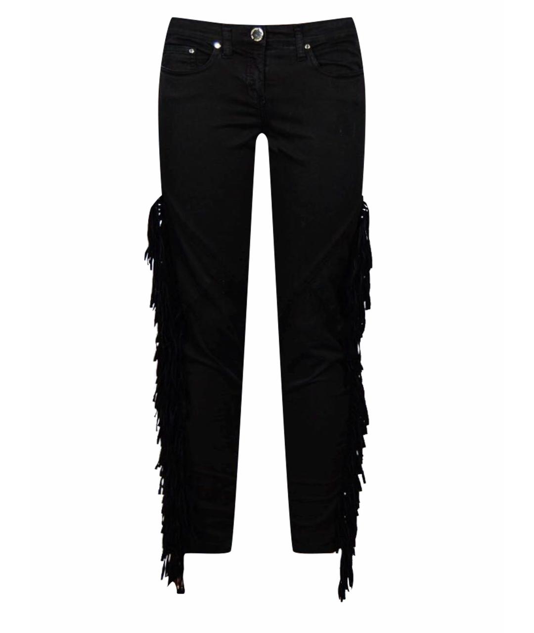 ELISABETTA FRANCHI Черные прямые джинсы, фото 1