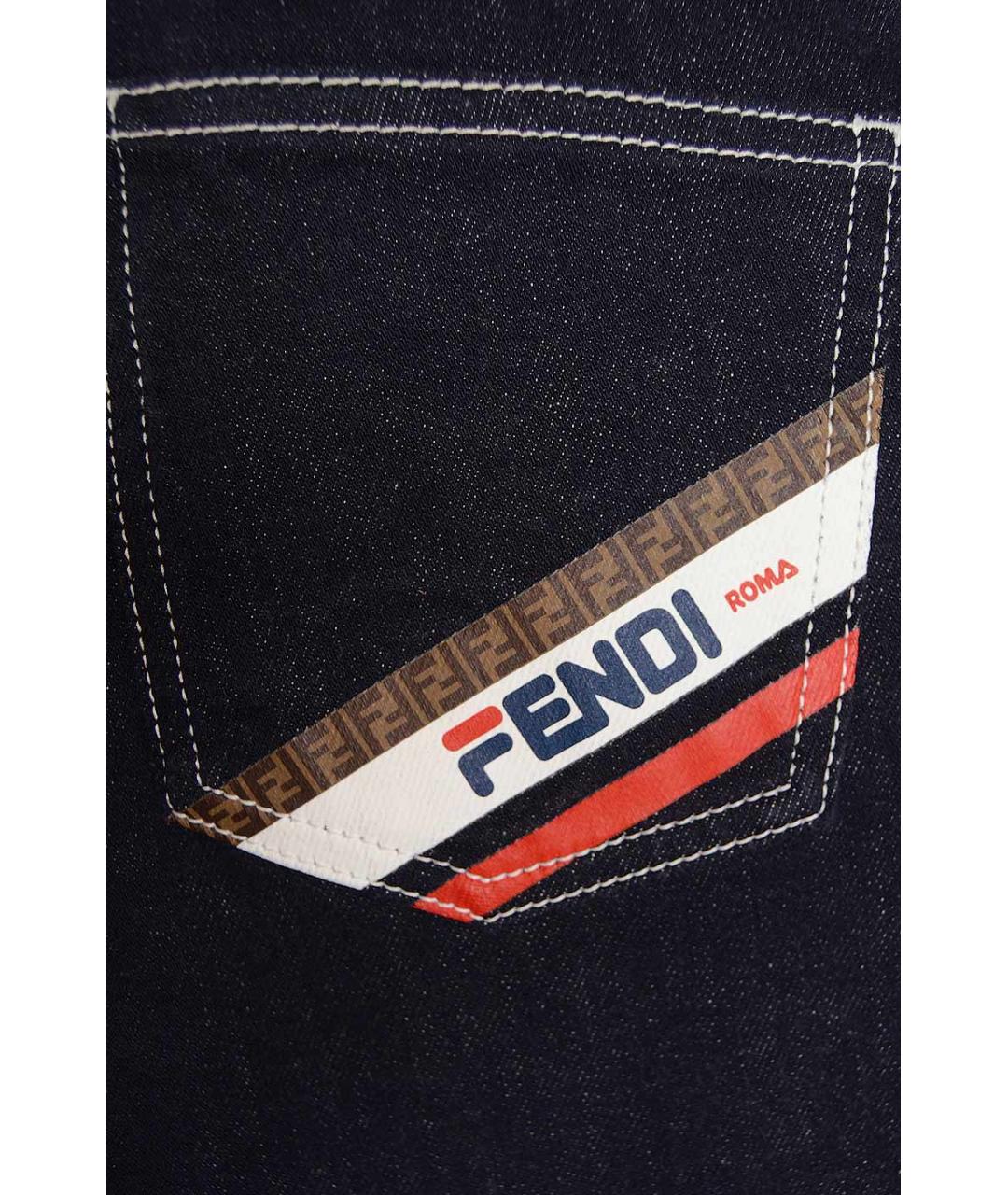FENDI Черные прямые джинсы, фото 6