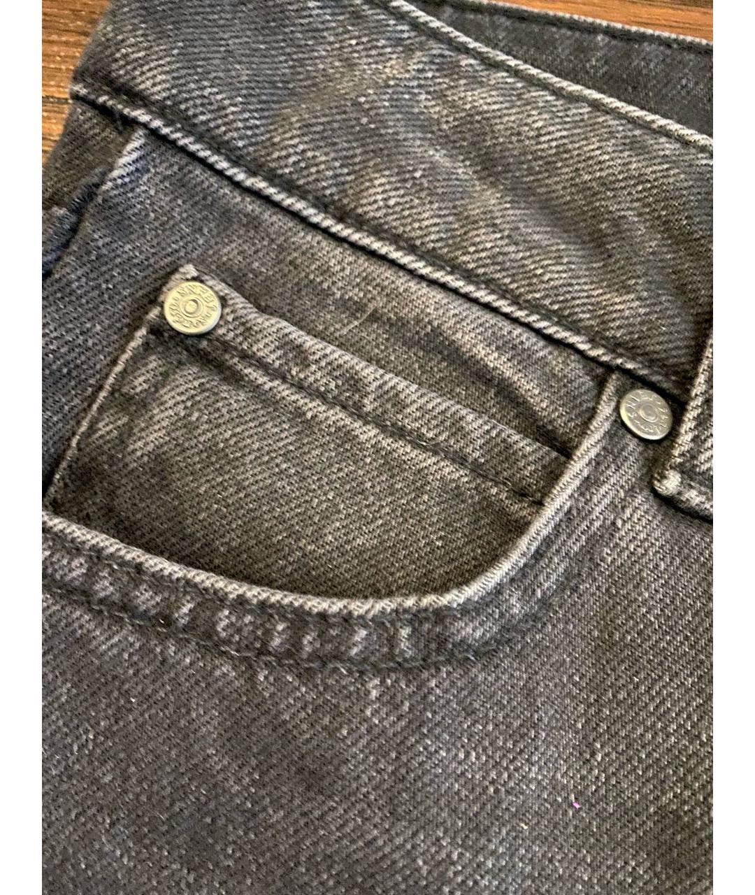 SANDRO Черные хлопковые прямые джинсы, фото 6
