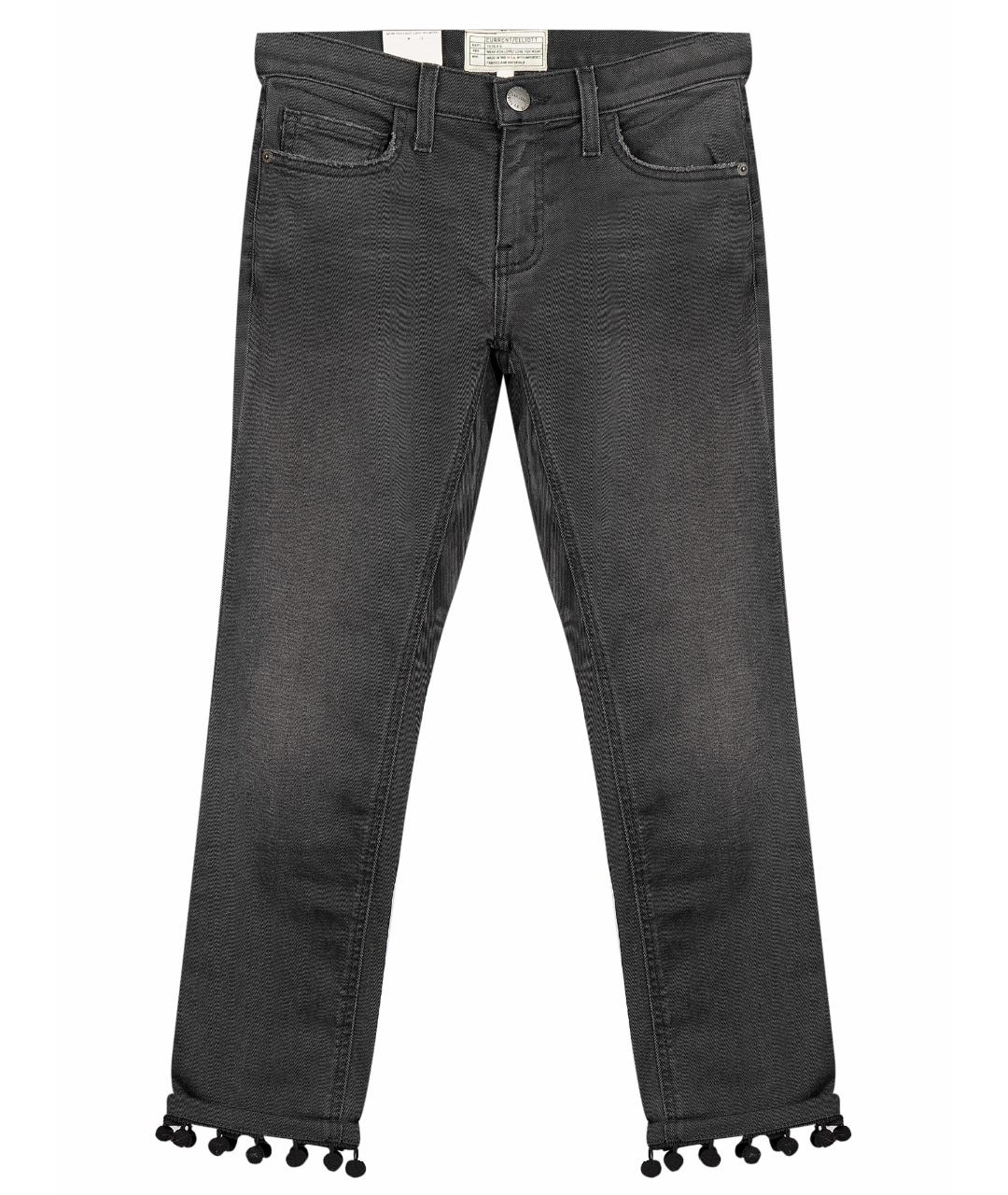 CURRENT/ELLIOTT Черные хлопковые джинсы слим, фото 4