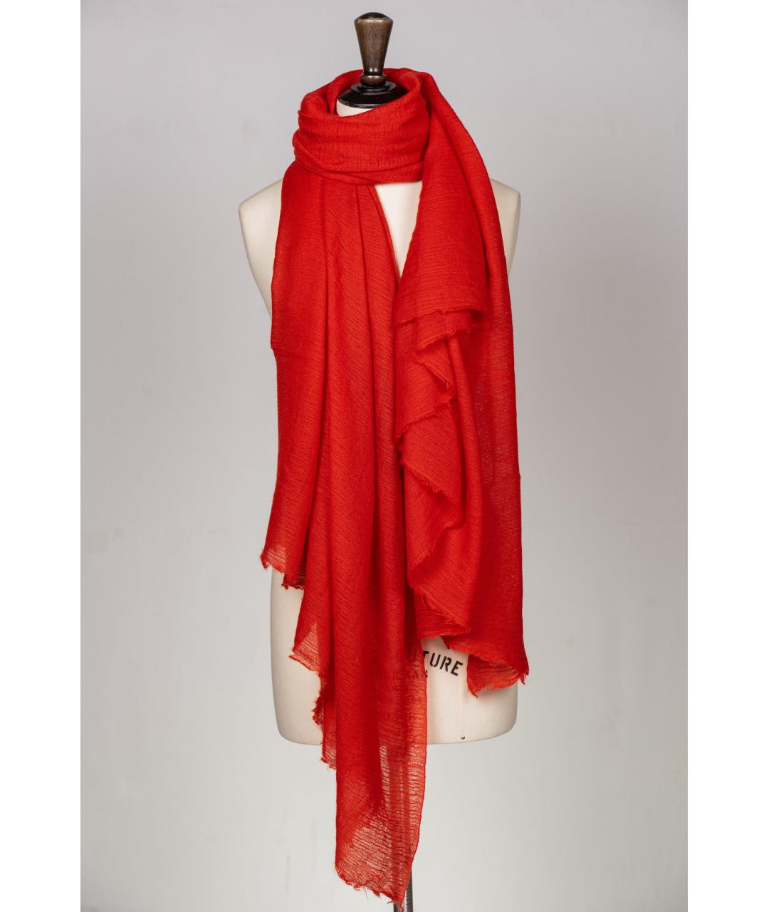 ISABEL MARANT Красный кашемировый шарф, фото 3