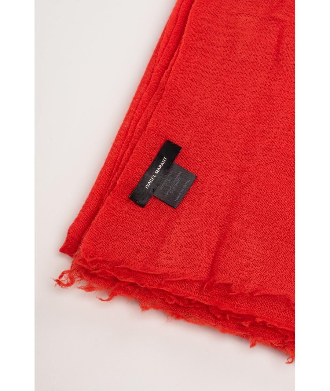 ISABEL MARANT Красный кашемировый шарф, фото 2