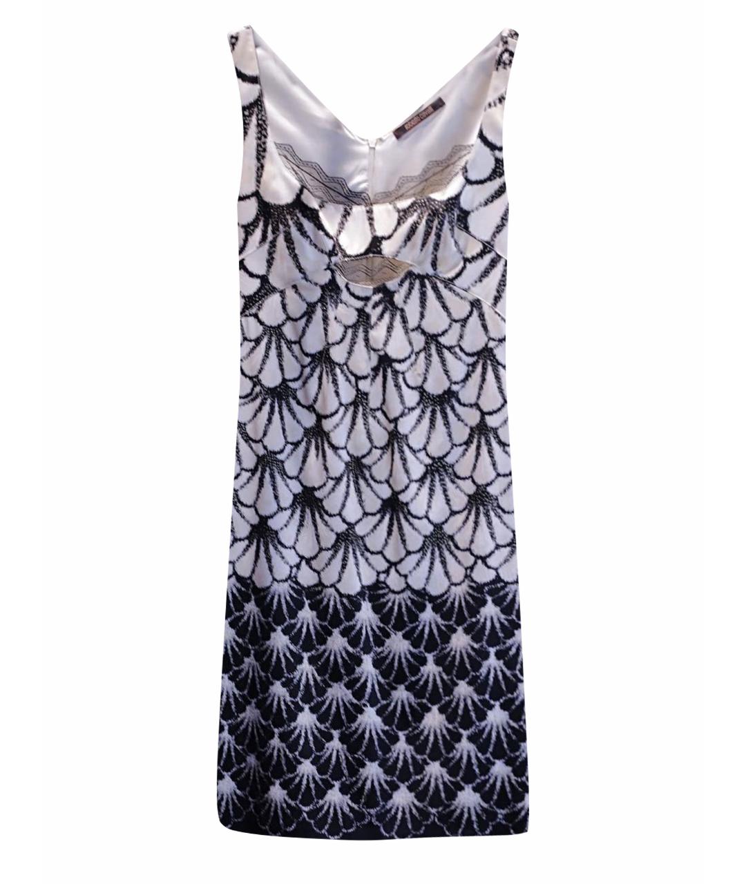 ROBERTO CAVALLI Бежевое шелковое коктейльное платье, фото 1