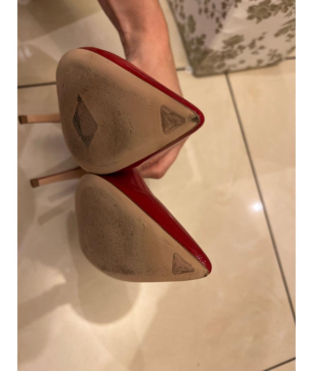 GIANVITO ROSSI Красные туфли из лакированной кожи, фото 6