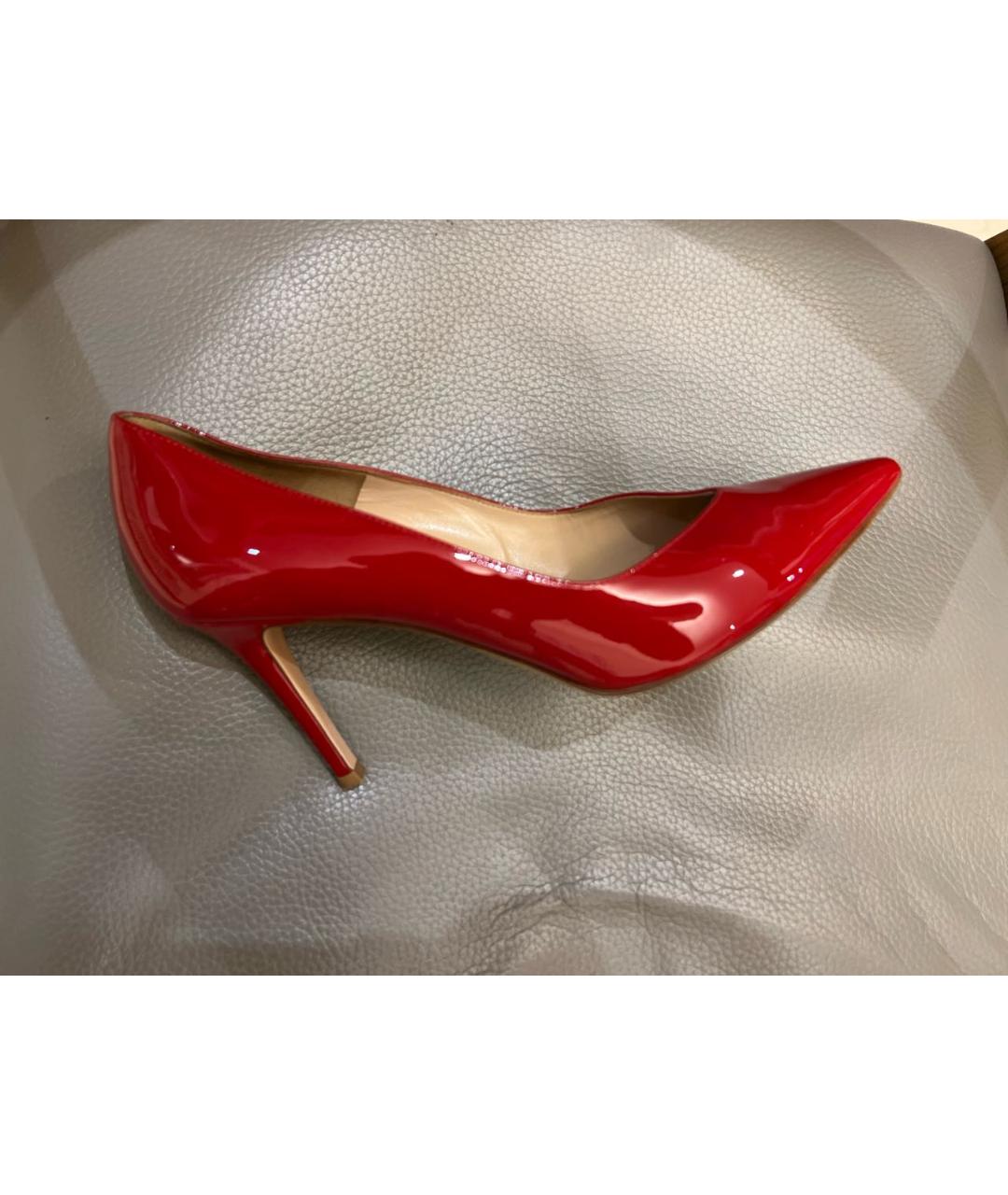 GIANVITO ROSSI Красные туфли из лакированной кожи, фото 7