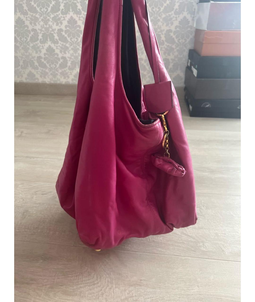 LOEWE Розовая кожаная сумка через плечо, фото 5