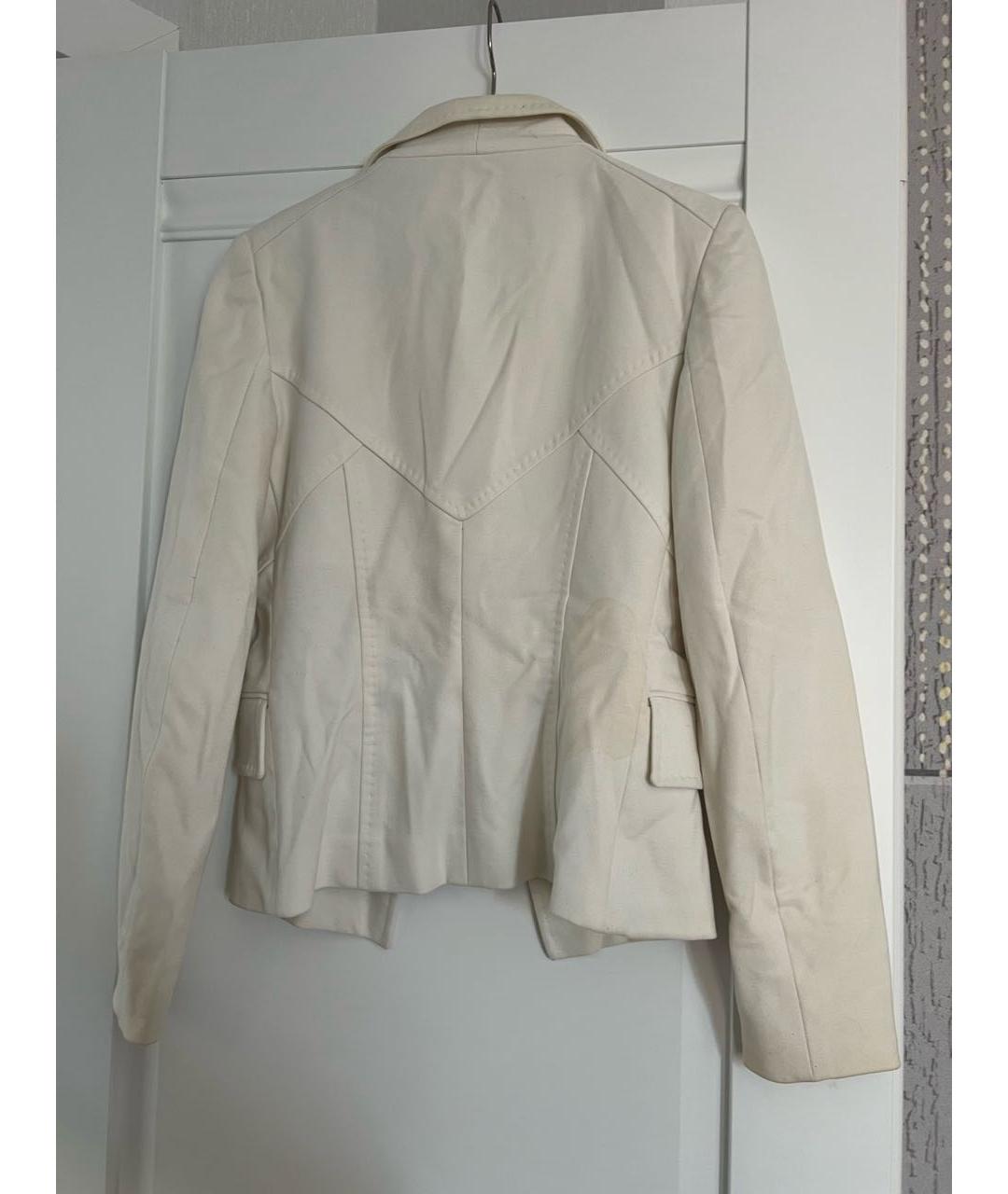 VERSACE Белый полиэстеровый жакет/пиджак, фото 2