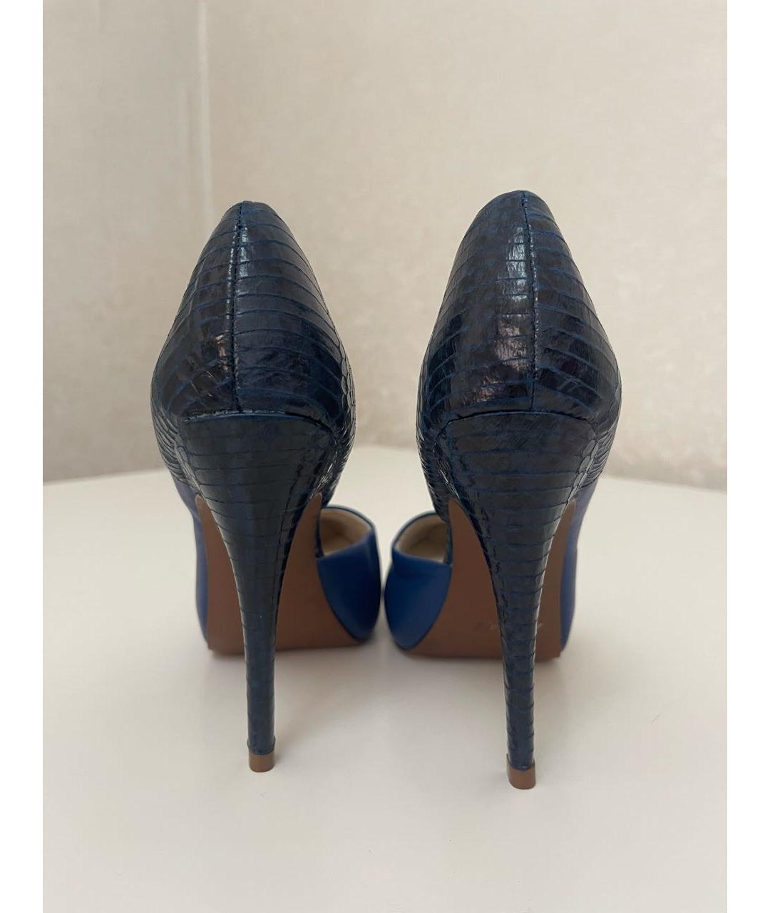 JUICY COUTURE Темно-синие кожаные туфли, фото 3