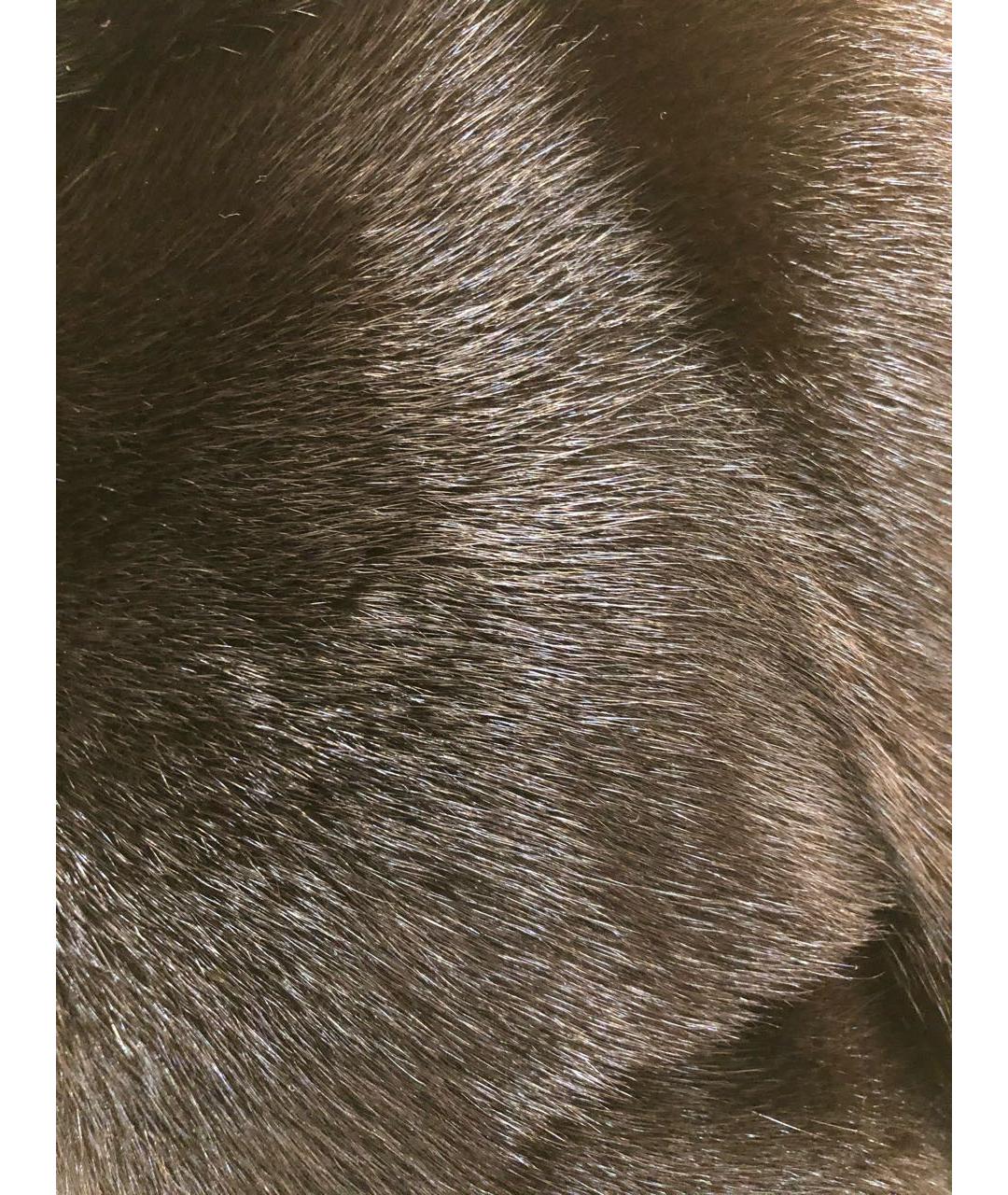 MALA MATI Черная меховая шуба, фото 6