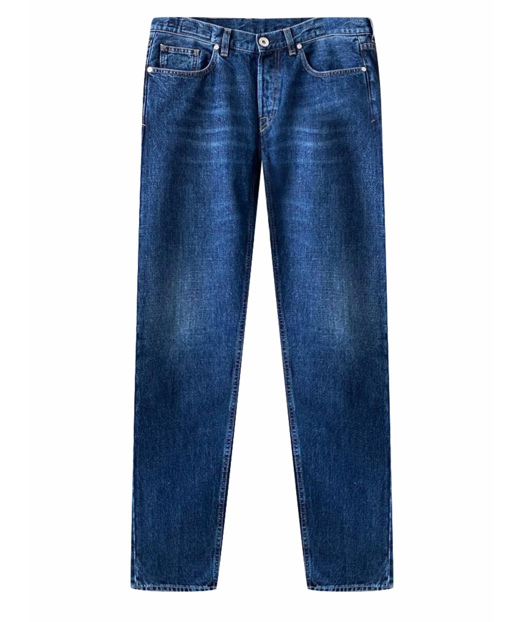 ELEVENTY Синие хлопковые прямые джинсы, фото 1