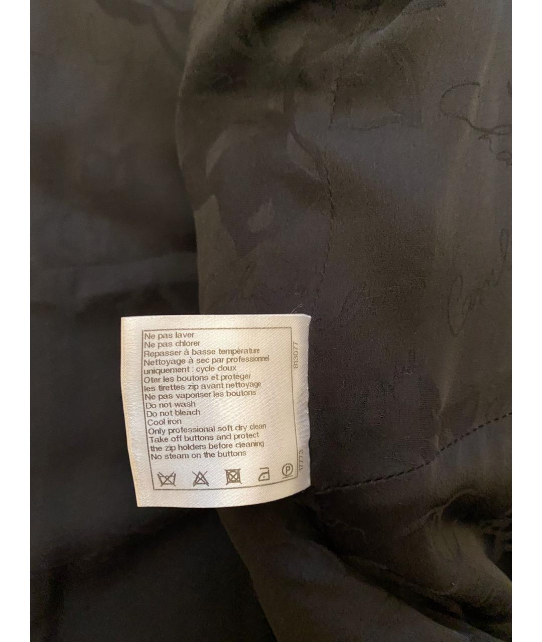 CHANEL PRE-OWNED Черное твидовое пальто, фото 7