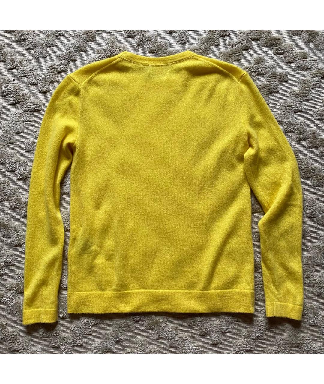 POLO RALPH LAUREN Желтый кашемировый джемпер / свитер, фото 2