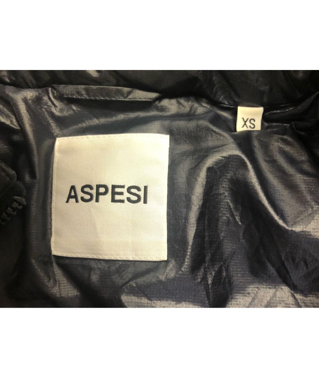 ASPESI Темно-синяя полиамидовая куртка, фото 3