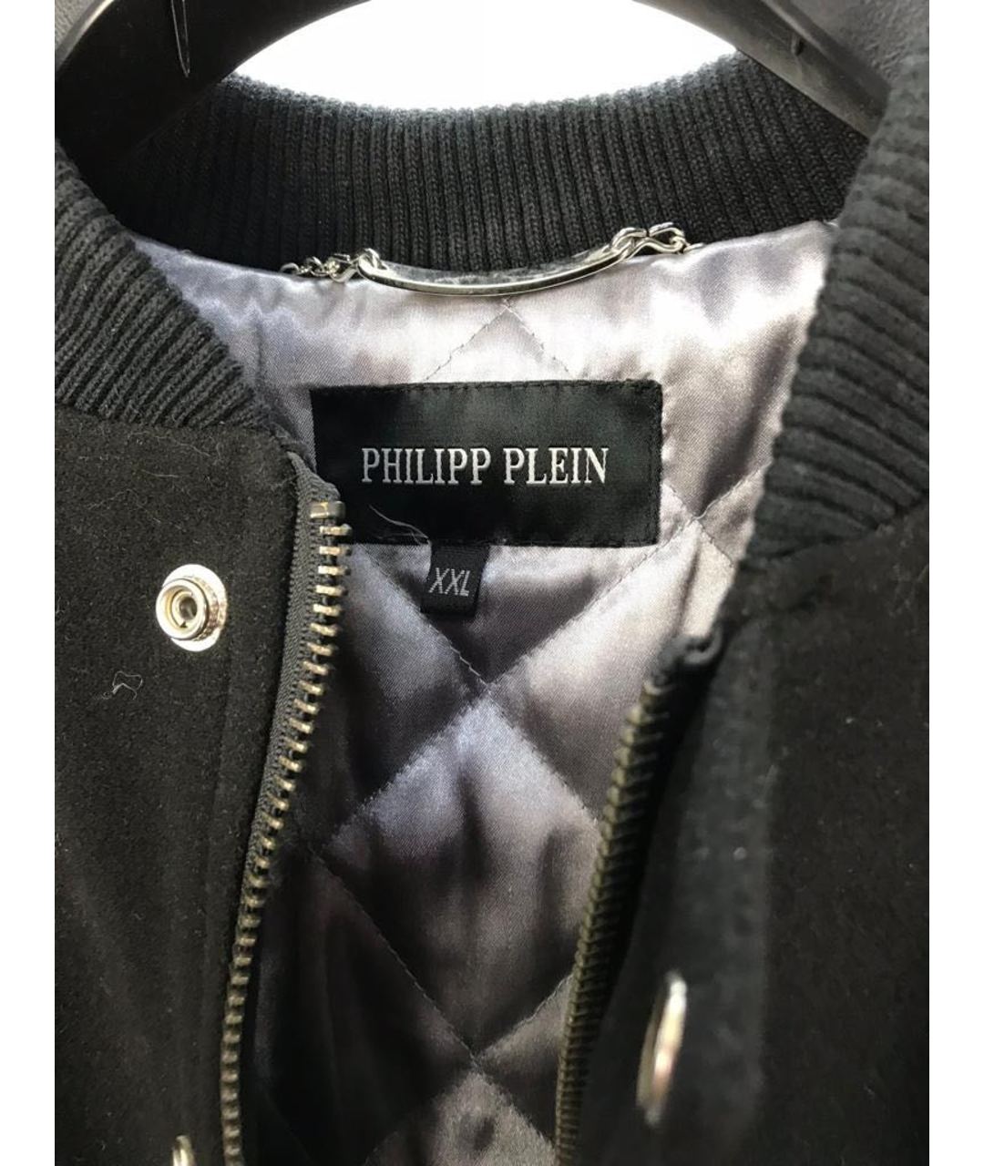 PHILIPP PLEIN Черная полиэстеровая куртка, фото 6