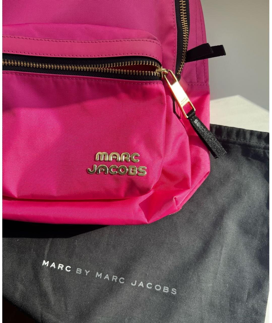 MARC BY MARC JACOBS Розовый тканевый рюкзак, фото 5