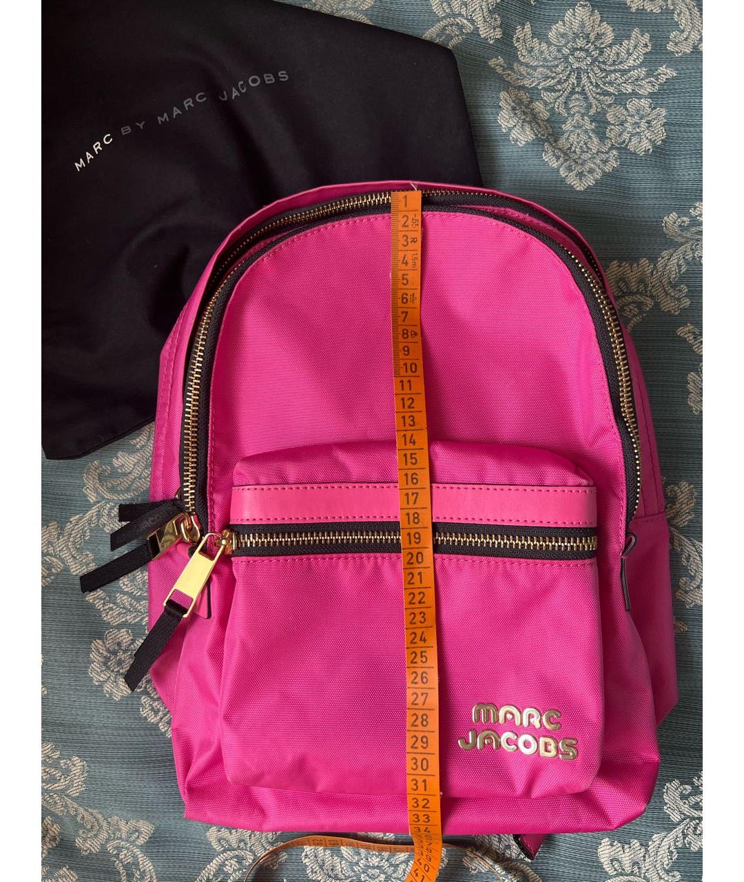MARC BY MARC JACOBS Розовый тканевый рюкзак, фото 8