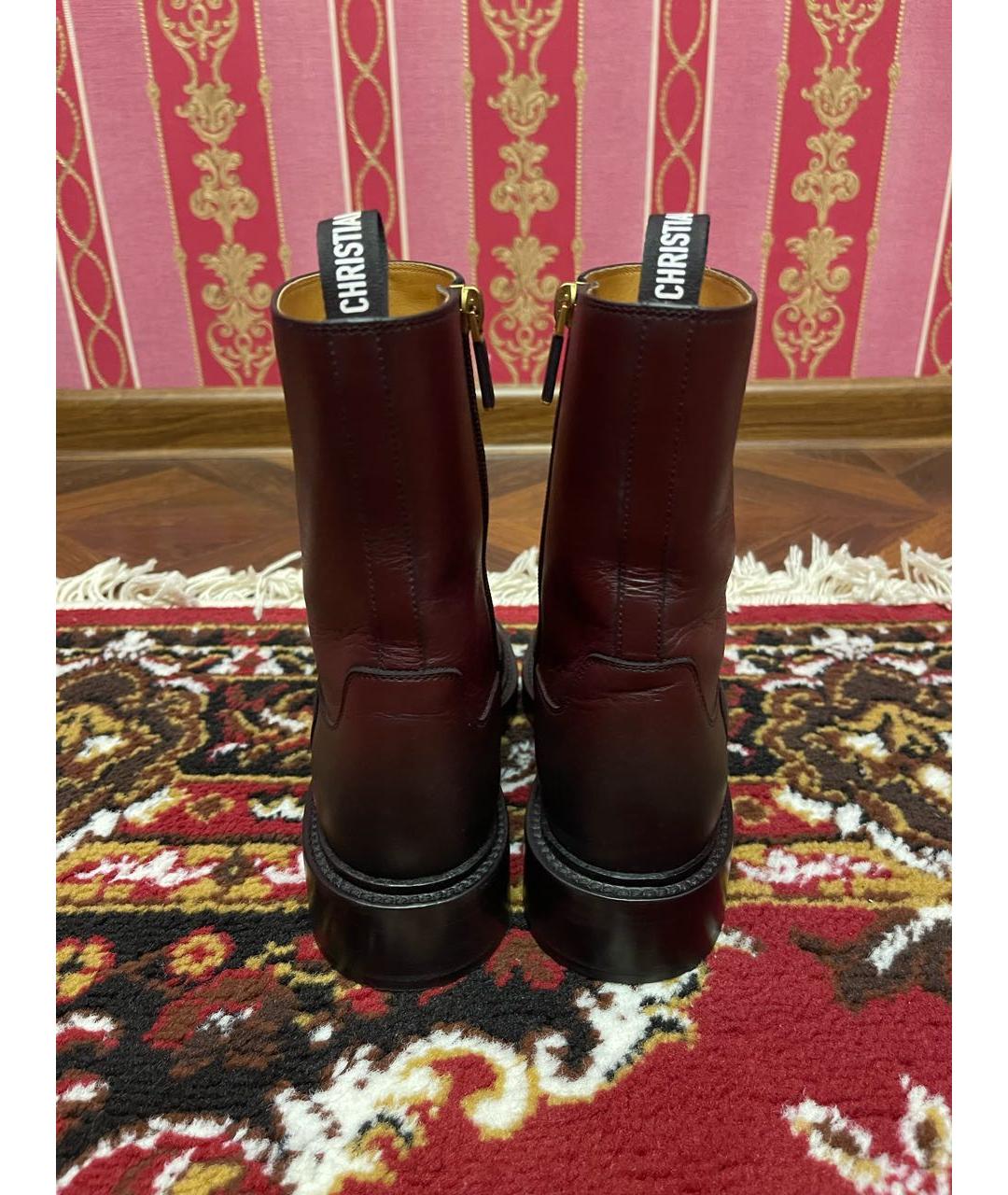 CHRISTIAN DIOR PRE-OWNED Черные кожаные полусапоги, фото 4