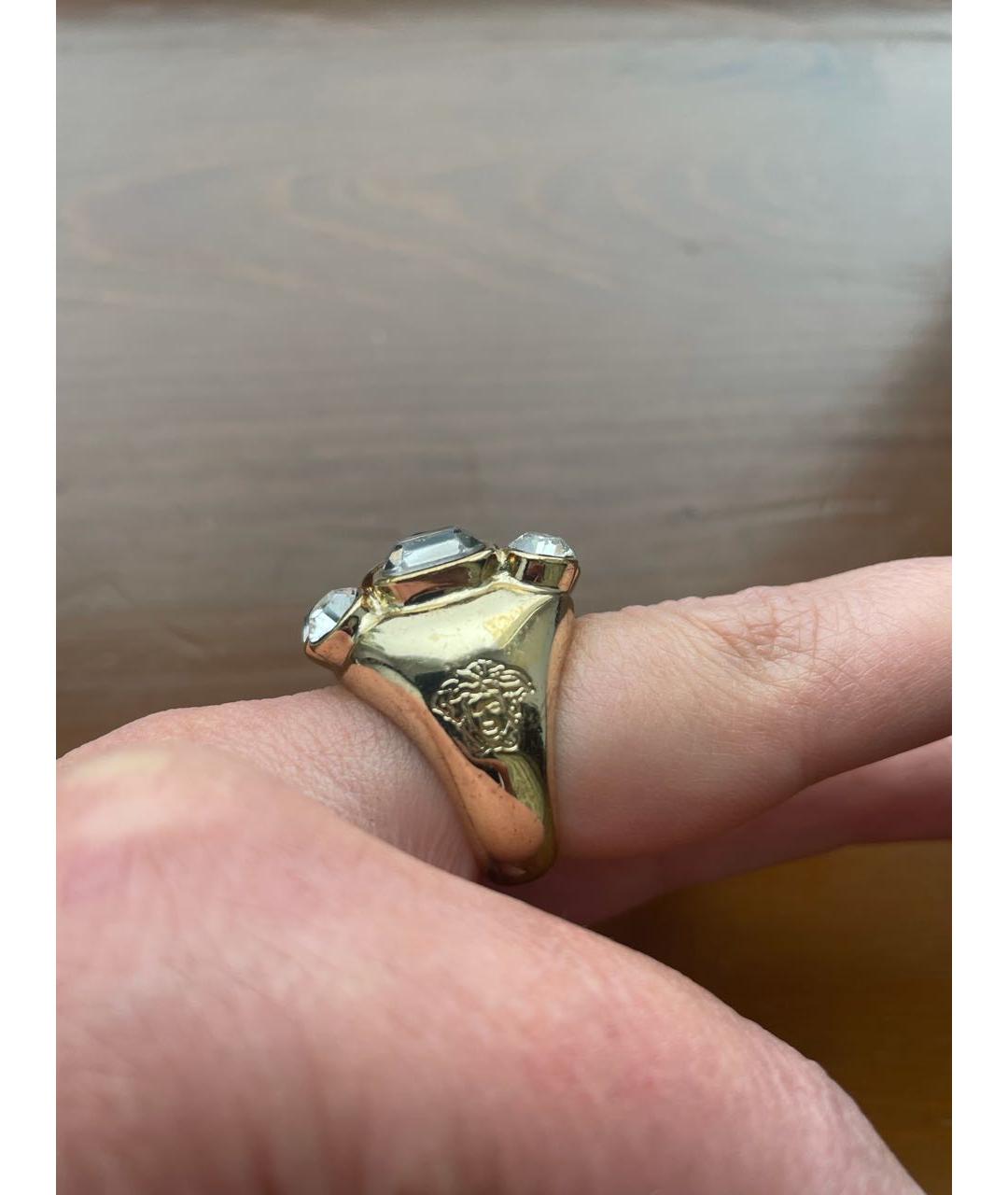 VERSACE Золотое металлическое кольцо, фото 3