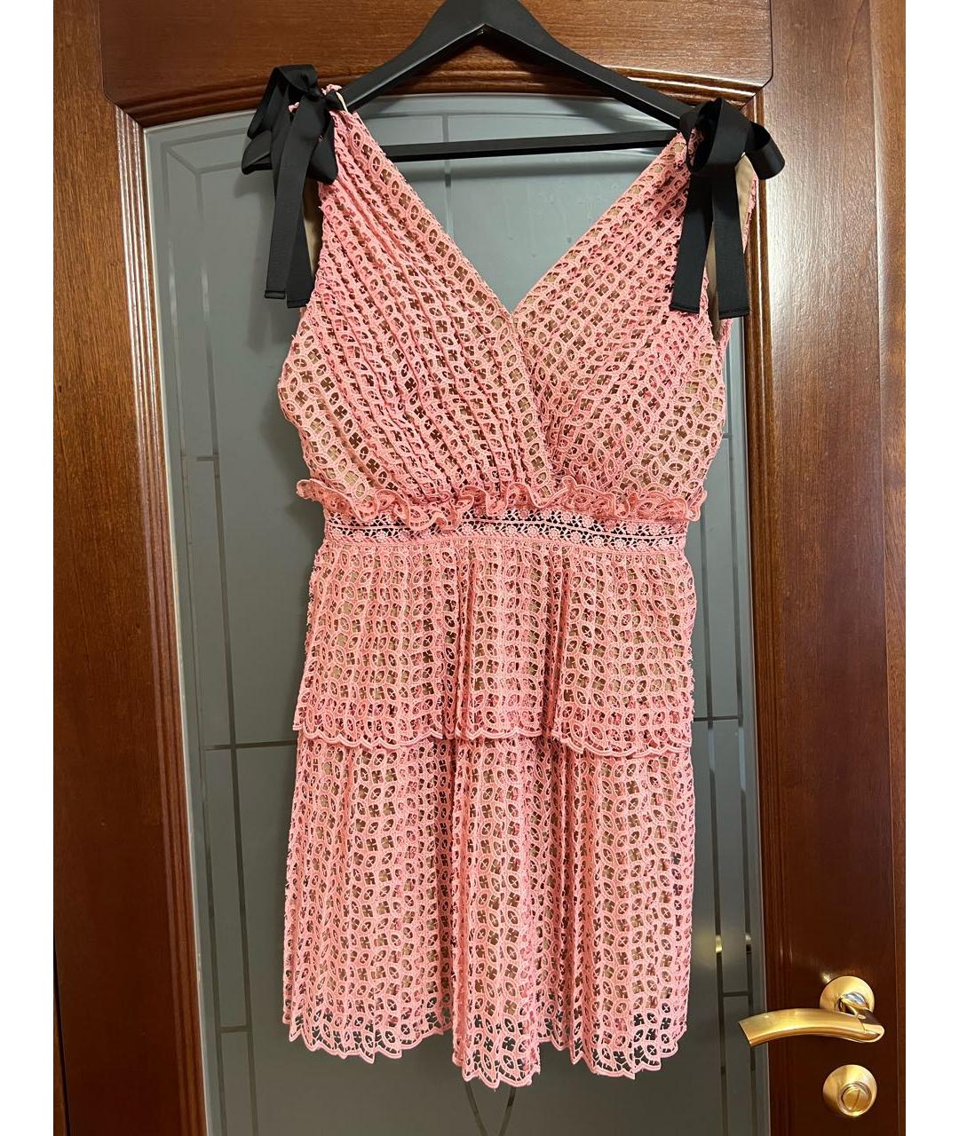 SELF-PORTRAIT Розовое коктейльное платье, фото 5