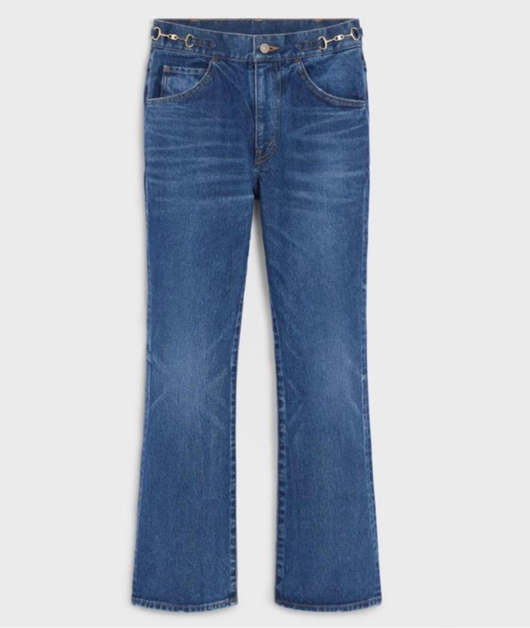 CELINE PRE-OWNED Синие прямые джинсы, фото 5