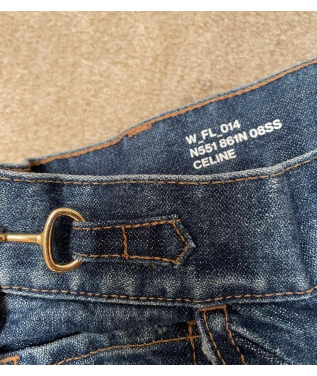 CELINE PRE-OWNED Синие прямые джинсы, фото 4