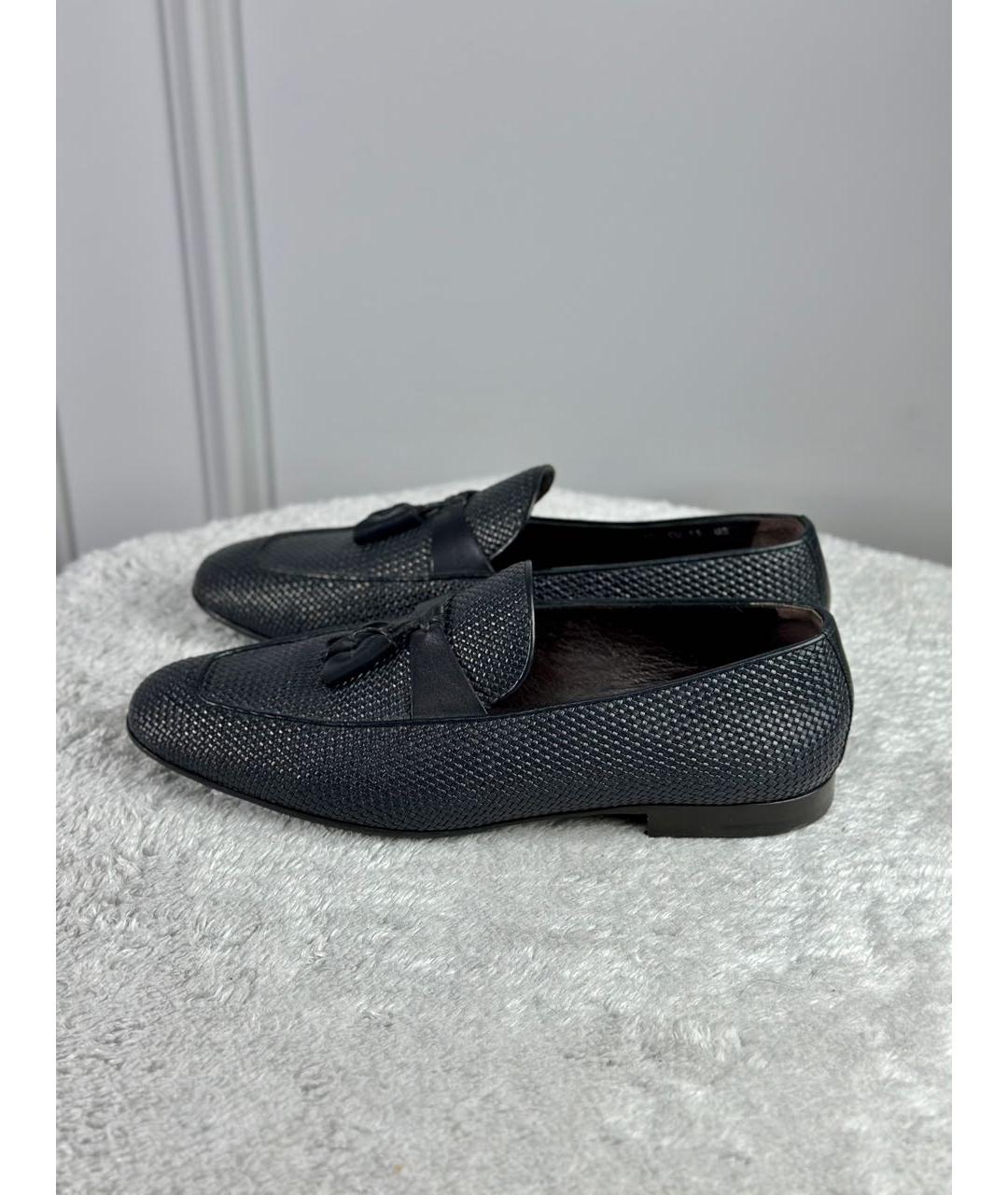 ZEGNA Серые кожаные лоферы, фото 5