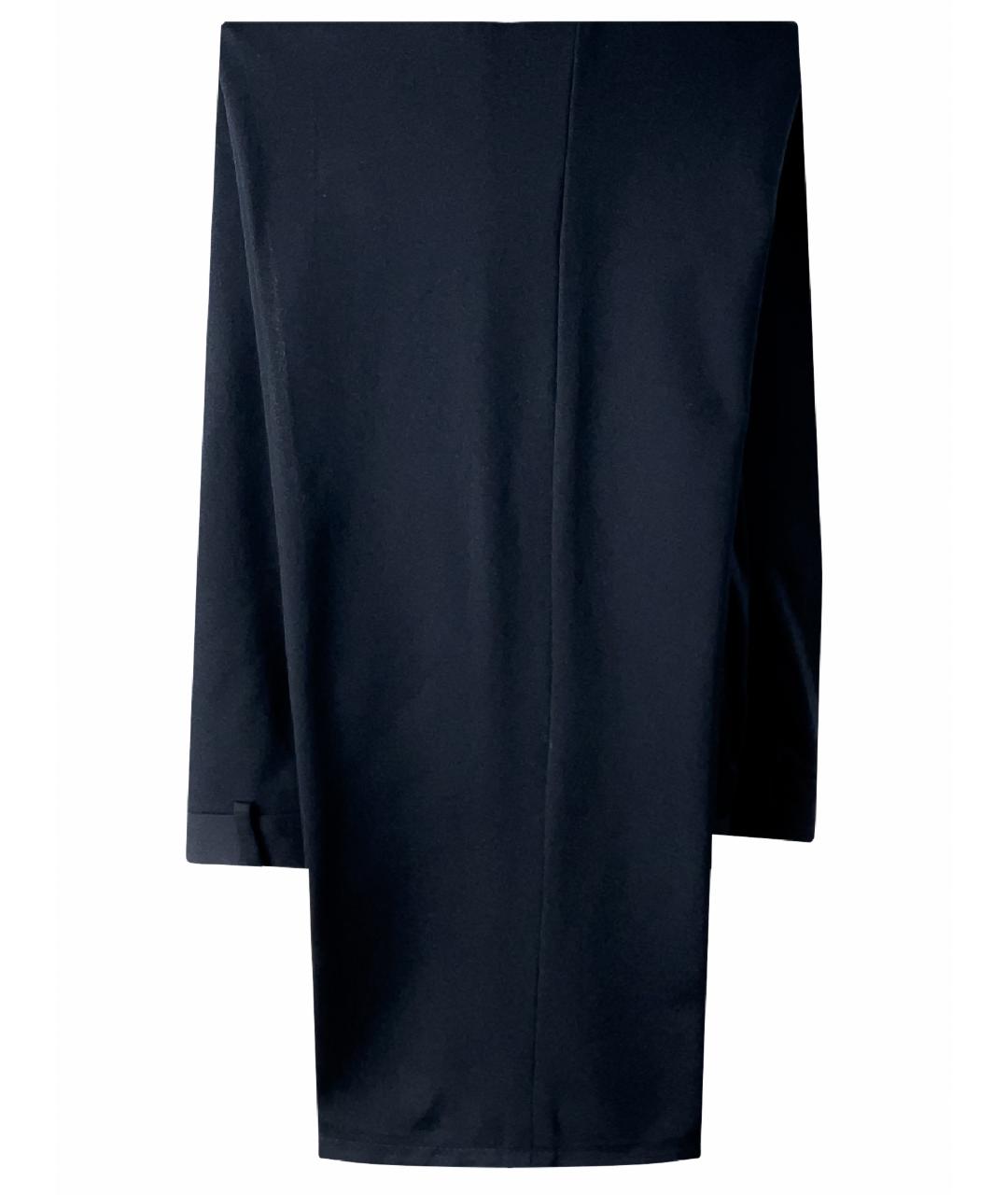 ZZEGNA Черные хлопко-эластановые классические брюки, фото 1