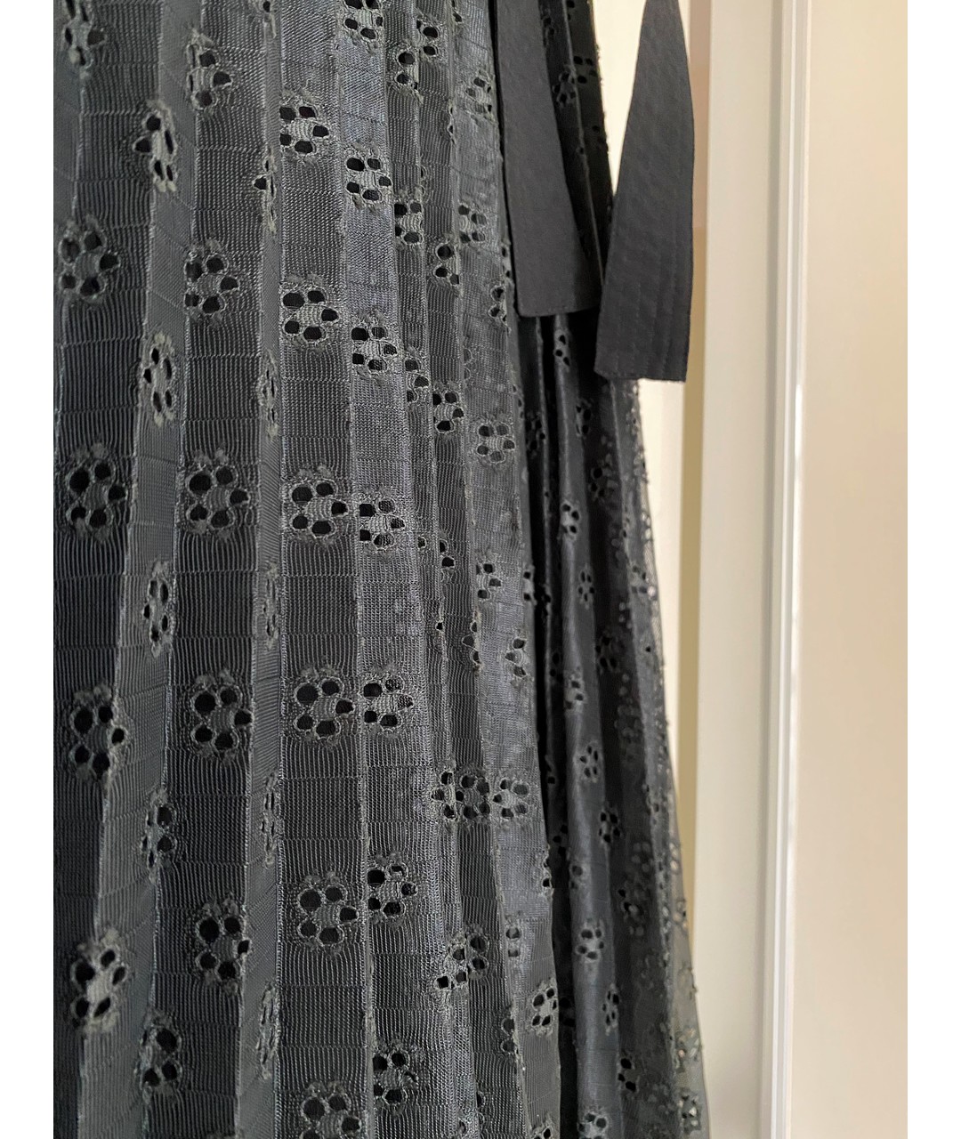SANDRO Черная полиэстеровая юбка миди, фото 3