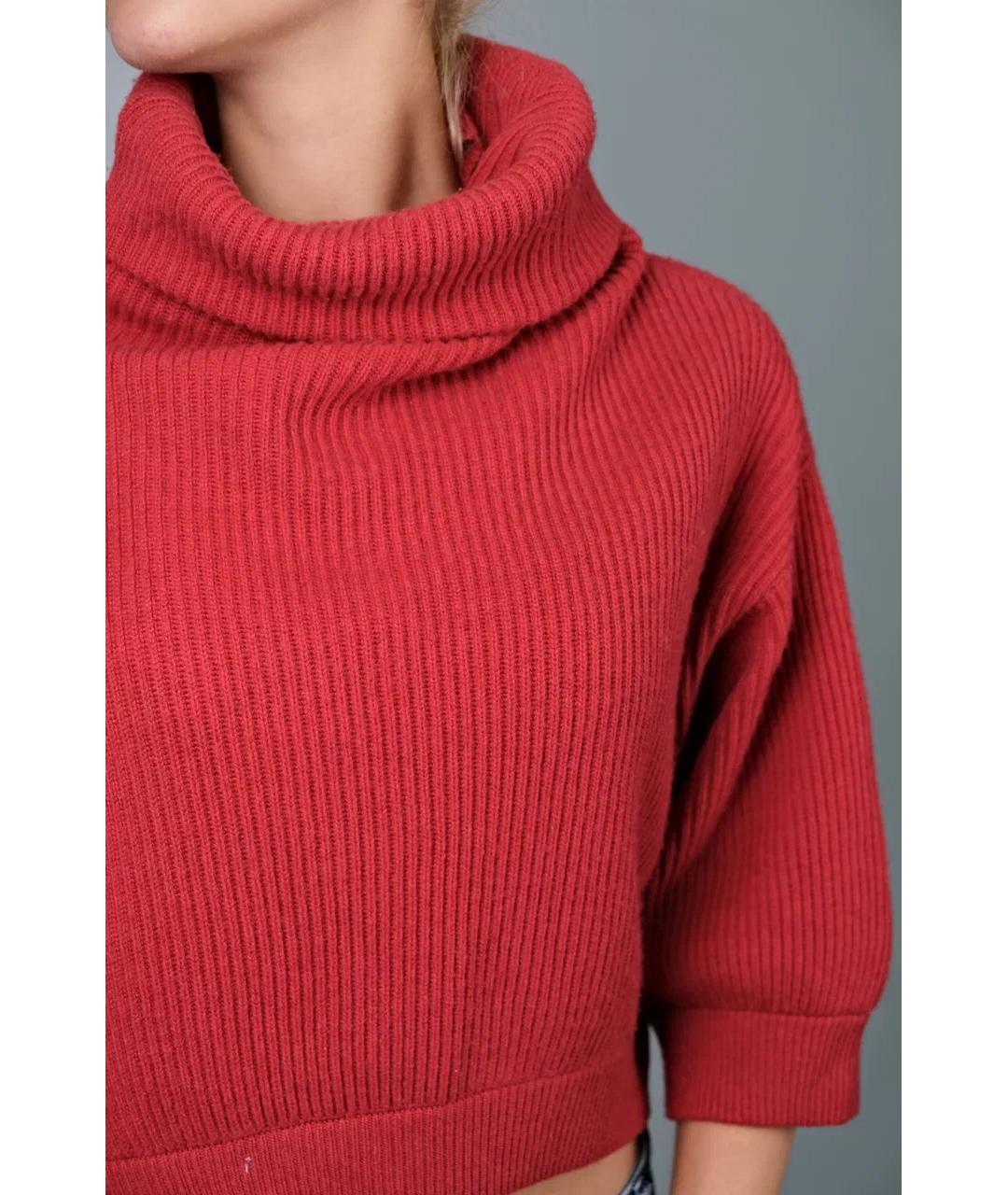 BRUNELLO CUCINELLI Красный кашемировый джемпер / свитер, фото 7