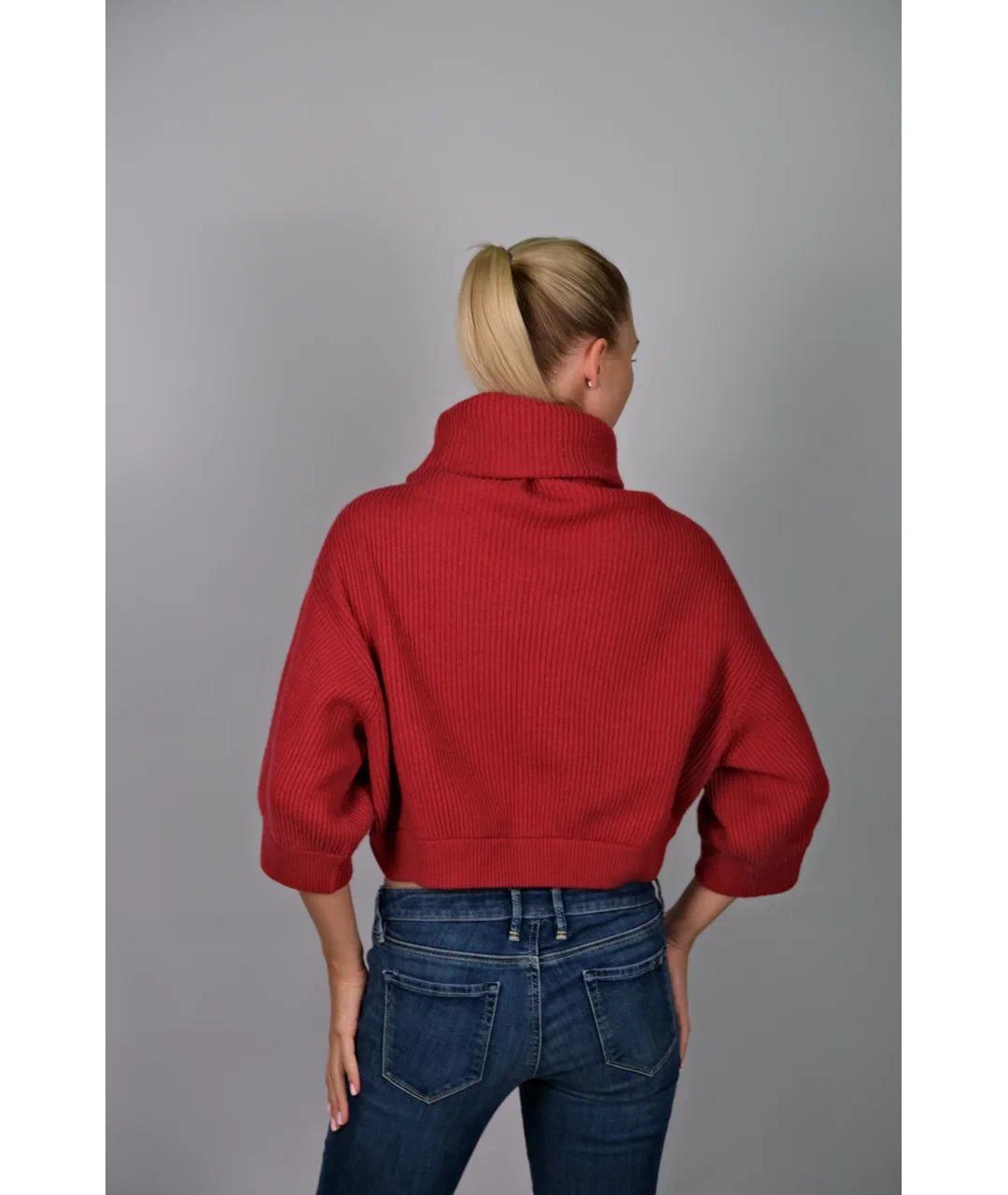 BRUNELLO CUCINELLI Красный кашемировый джемпер / свитер, фото 4