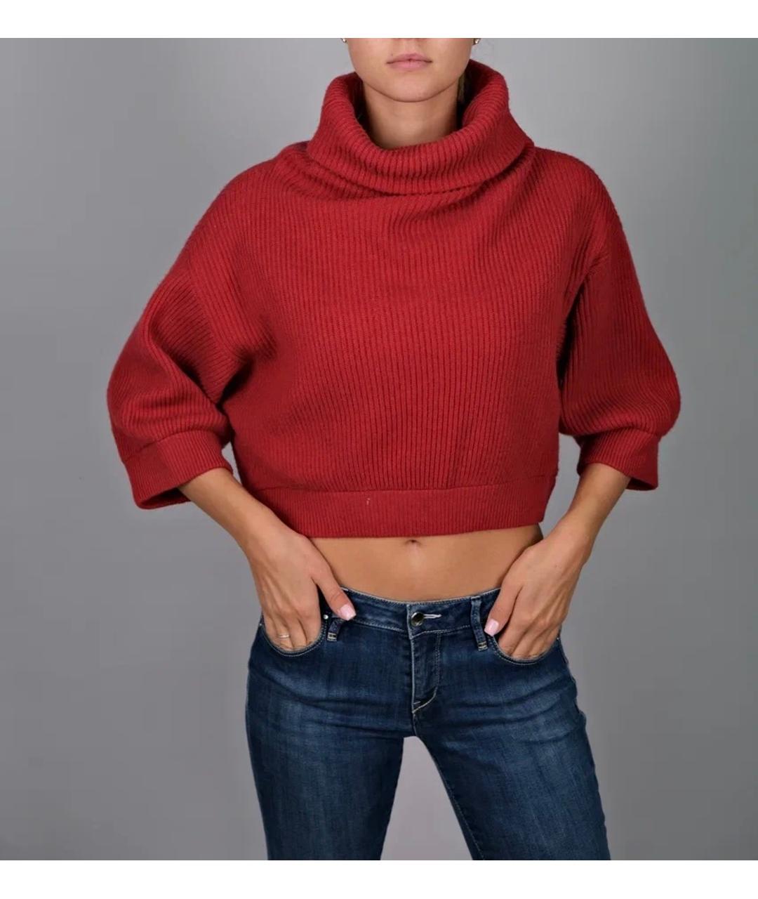 BRUNELLO CUCINELLI Красный кашемировый джемпер / свитер, фото 2